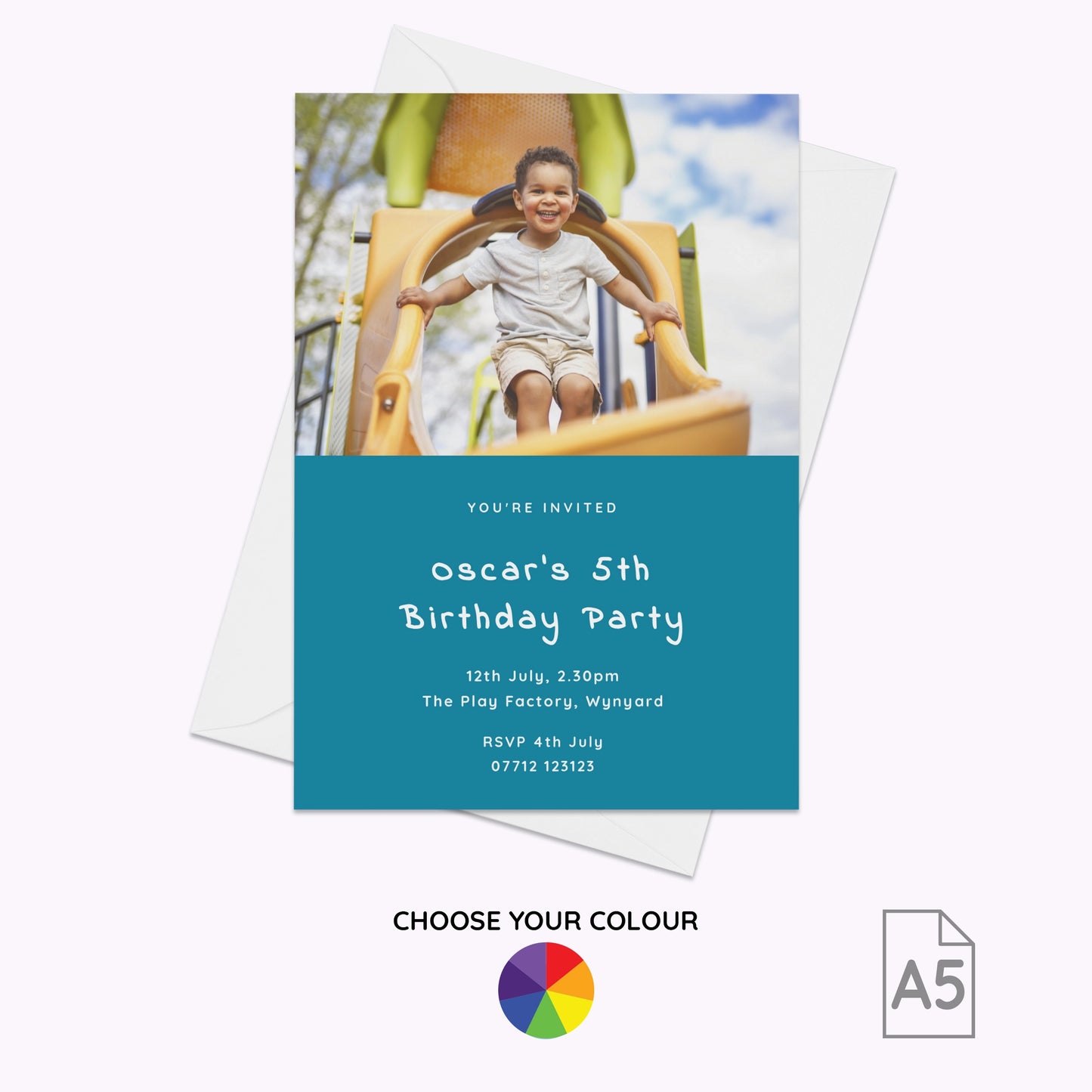 Pack of 10 'Create Your Own' Personalised A5 Invites