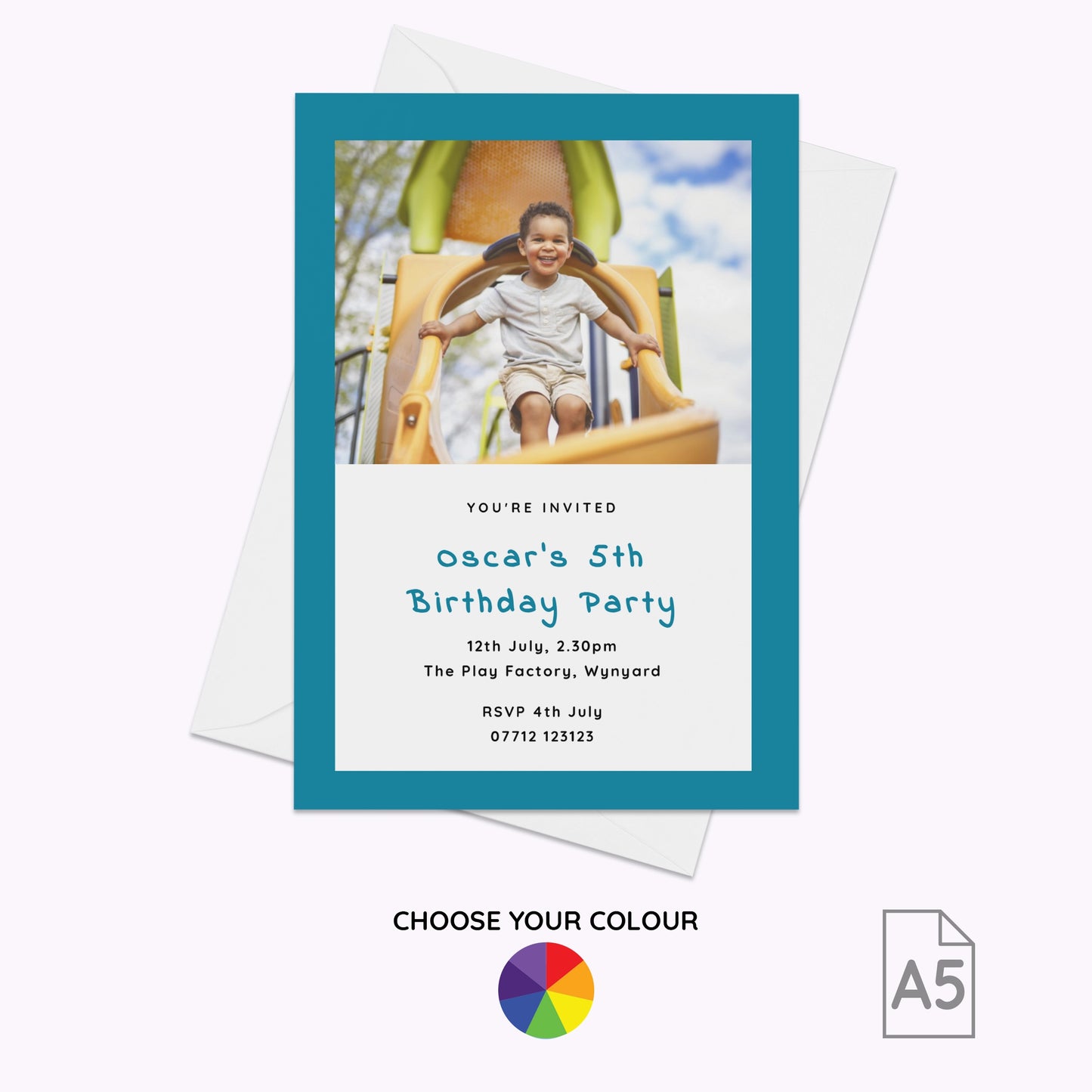 Pack of 10 'Create Your Own' Personalised A5 Invites