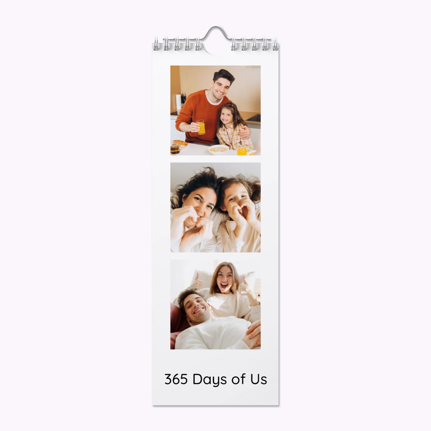 Personalised Slim Photo Wall Calendar