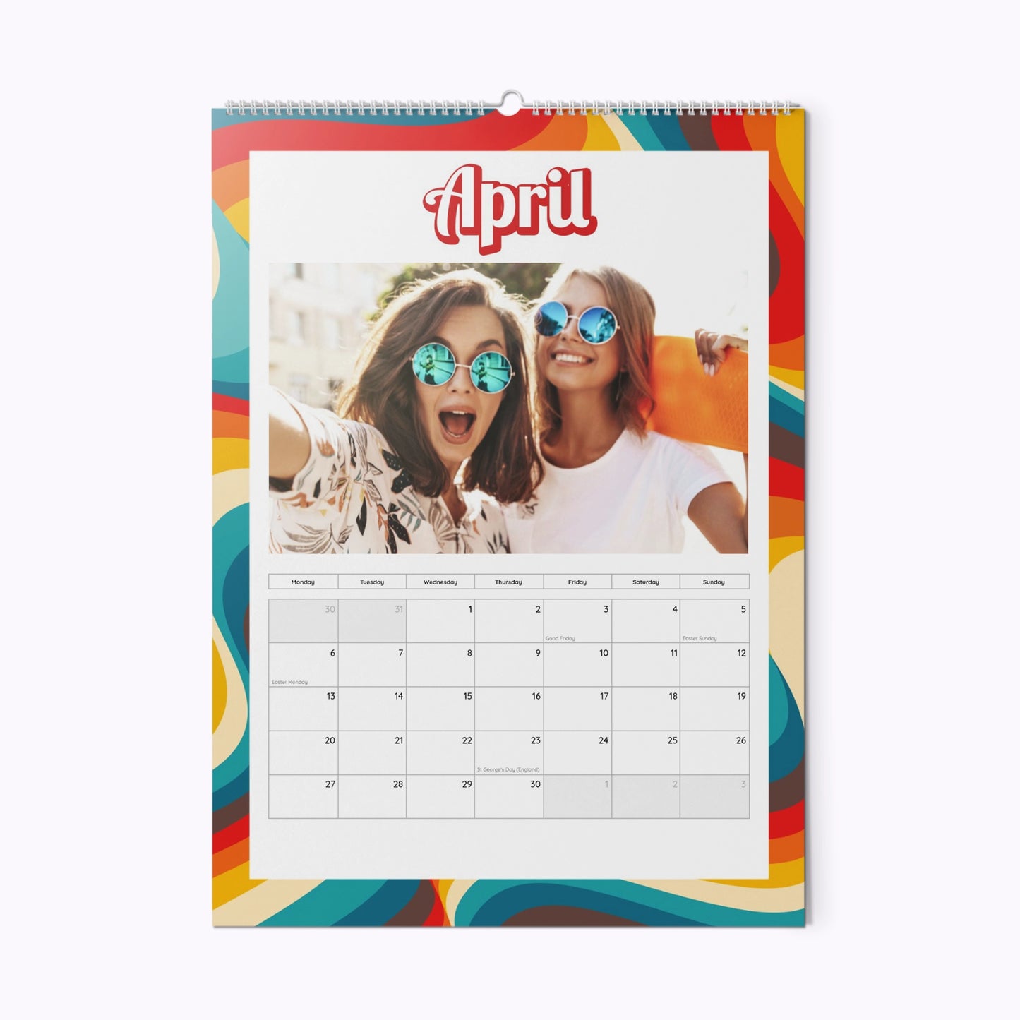 In My Peace & Love Era | Personalised A4 Photo Wall Calendar