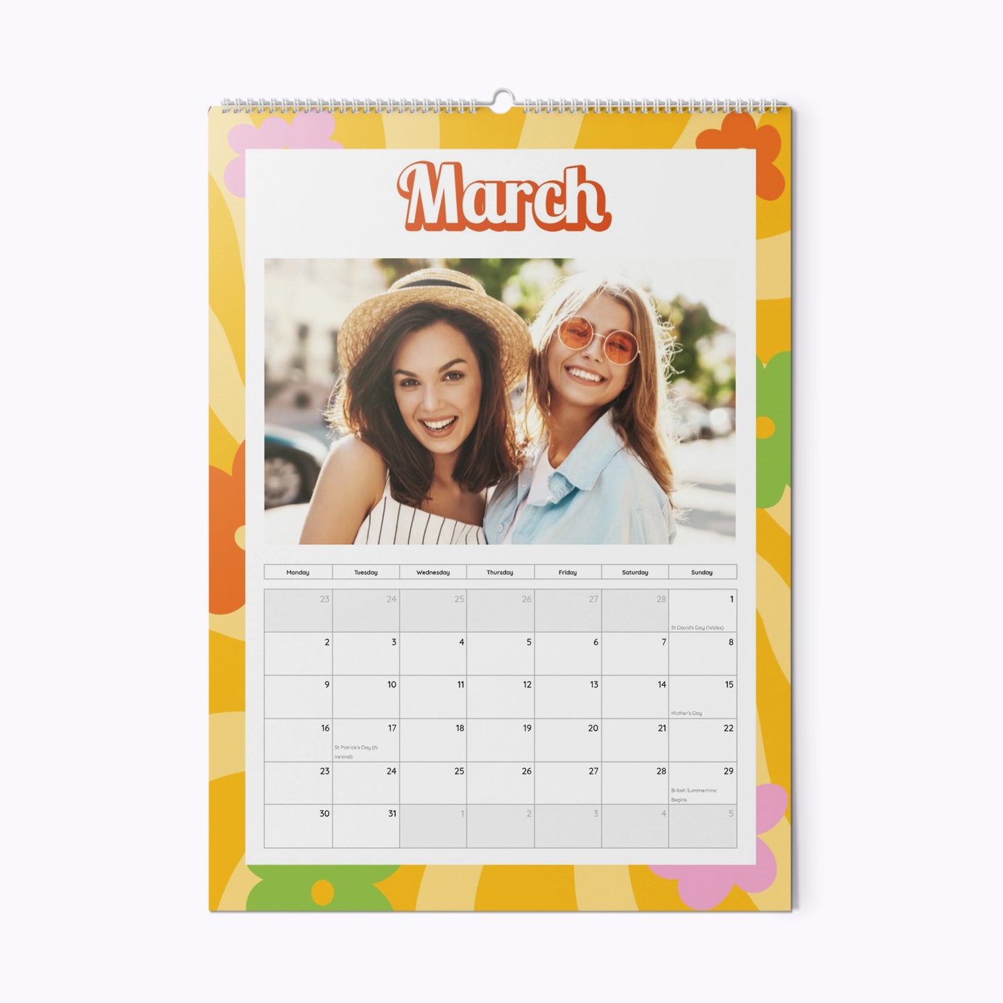 In My Peace & Love Era | Personalised A4 Photo Wall Calendar