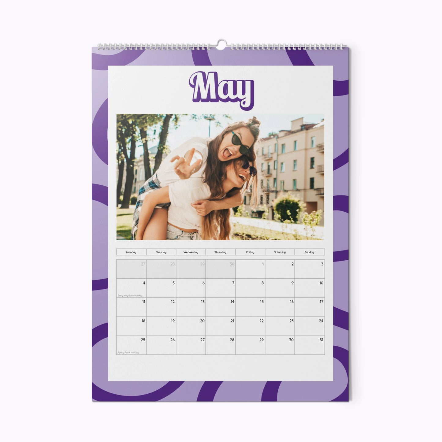 In My Peace & Love Era | Personalised A4 Photo Wall Calendar