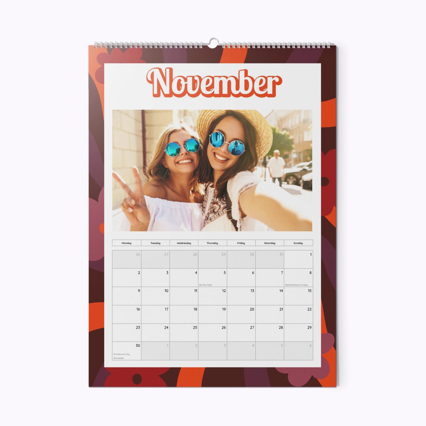 In My Peace & Love Era | Personalised A4 Photo Wall Calendar