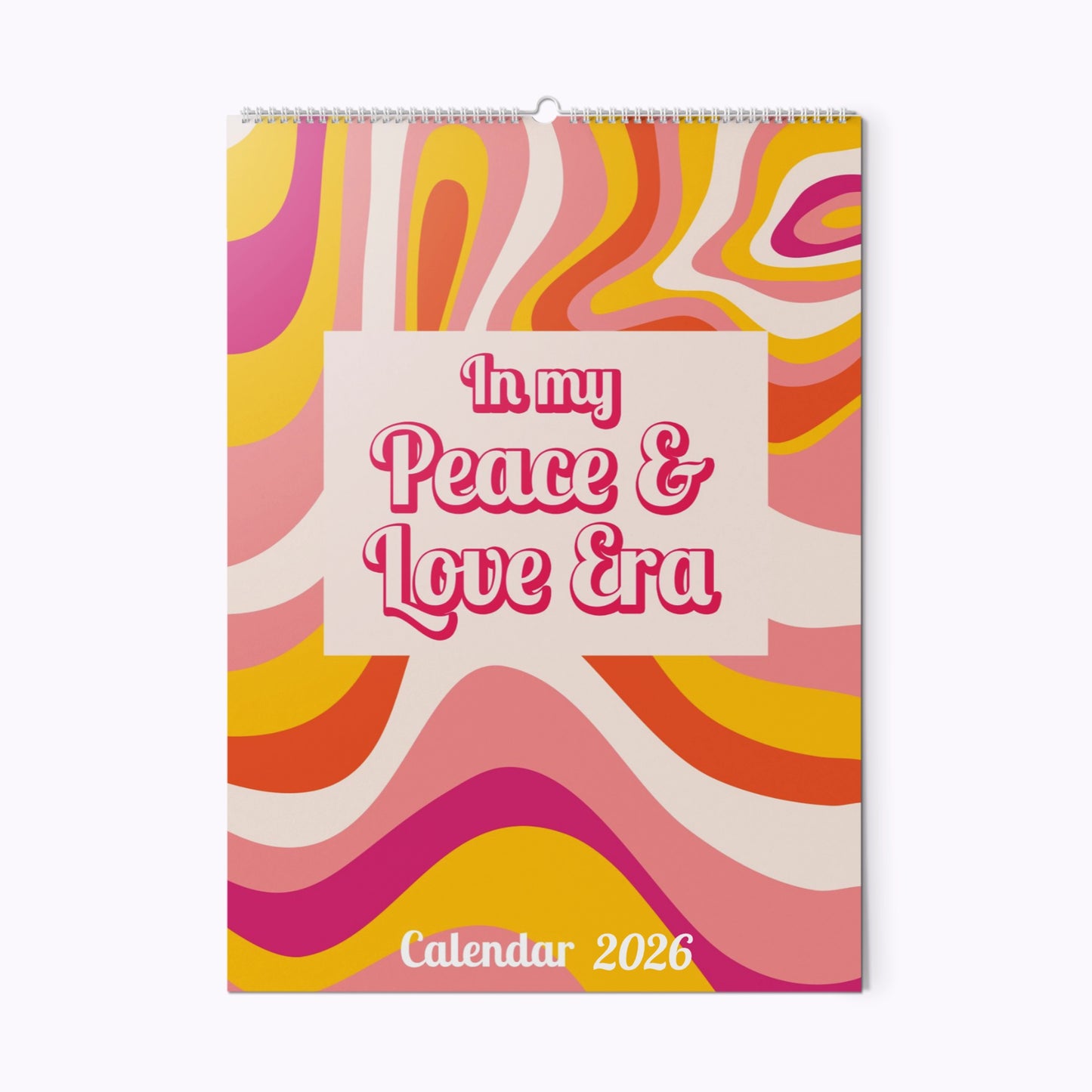 In My Peace & Love Era | Personalised A3 Photo Wall Calendar