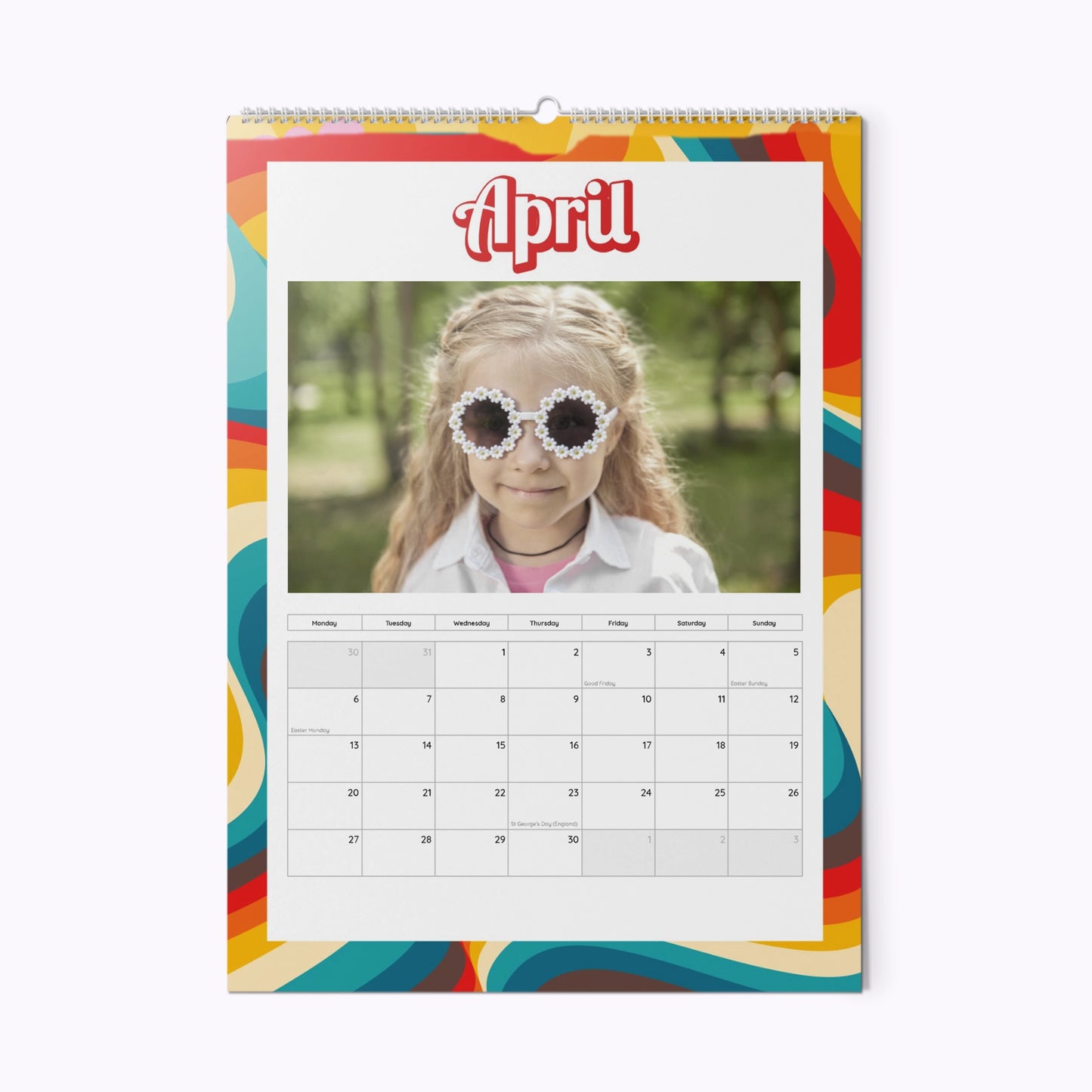 In My Peace & Love Era | Personalised A3 Photo Wall Calendar
