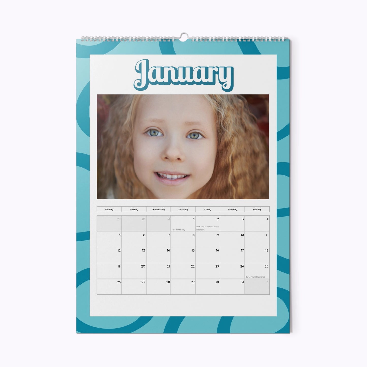 In My Peace & Love Era | Personalised A3 Photo Wall Calendar