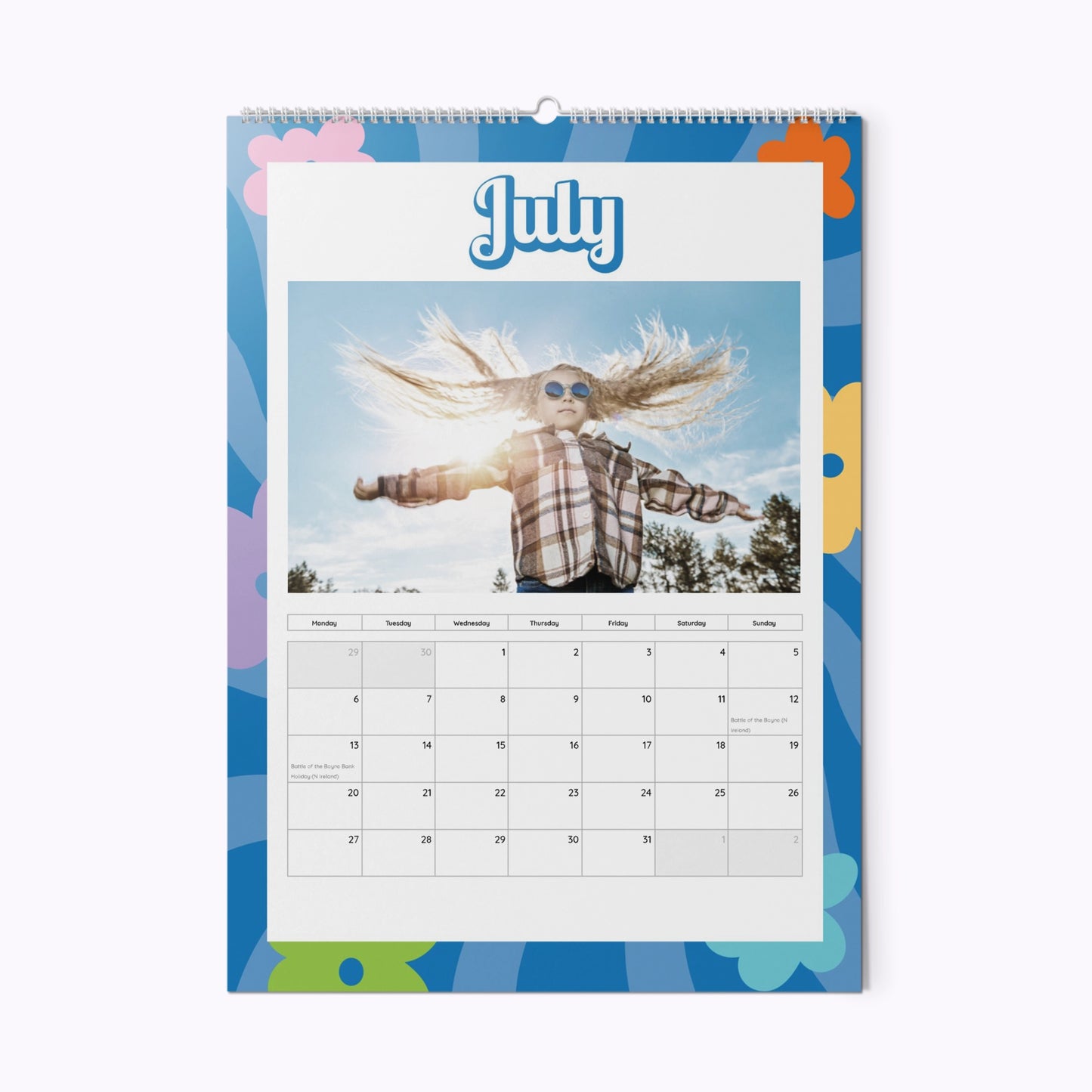 In My Peace & Love Era | Personalised A3 Photo Wall Calendar