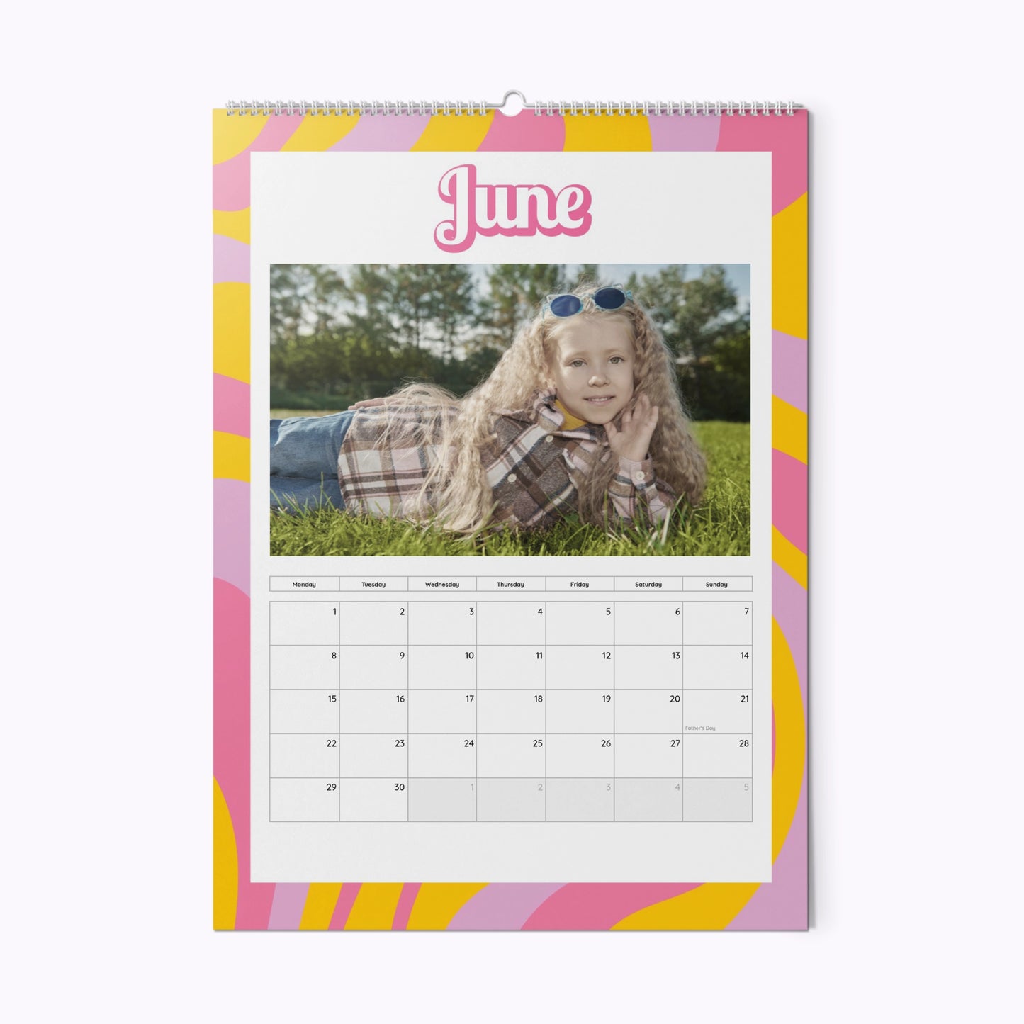In My Peace & Love Era | Personalised A3 Photo Wall Calendar