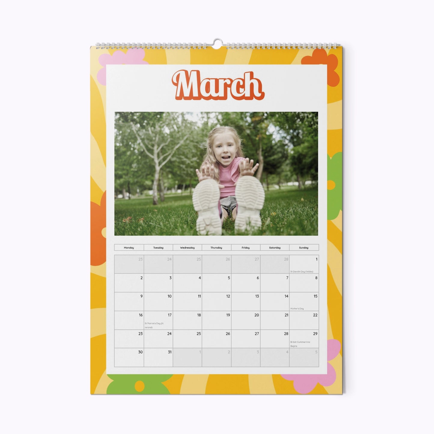In My Peace & Love Era | Personalised A3 Photo Wall Calendar