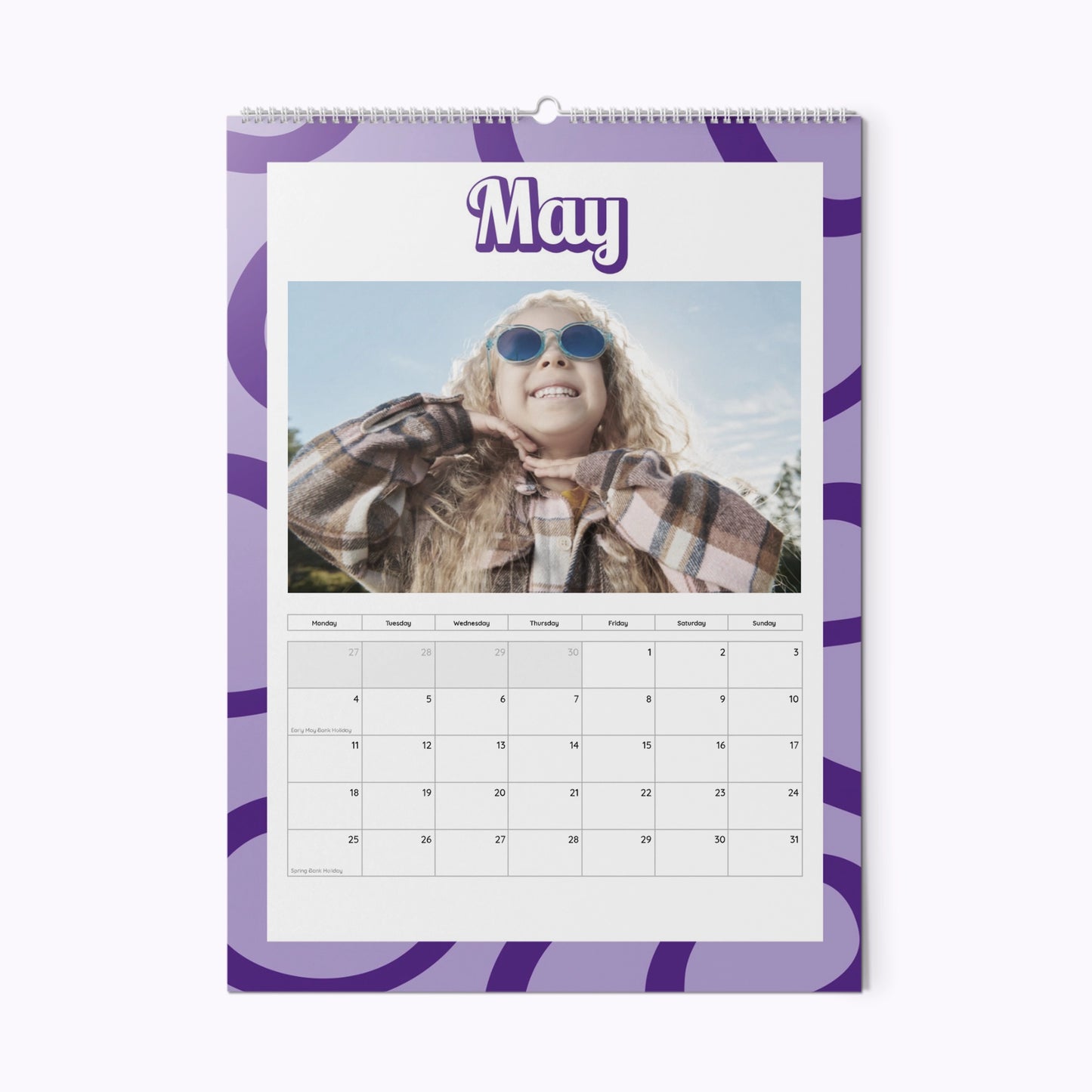 In My Peace & Love Era | Personalised A3 Photo Wall Calendar