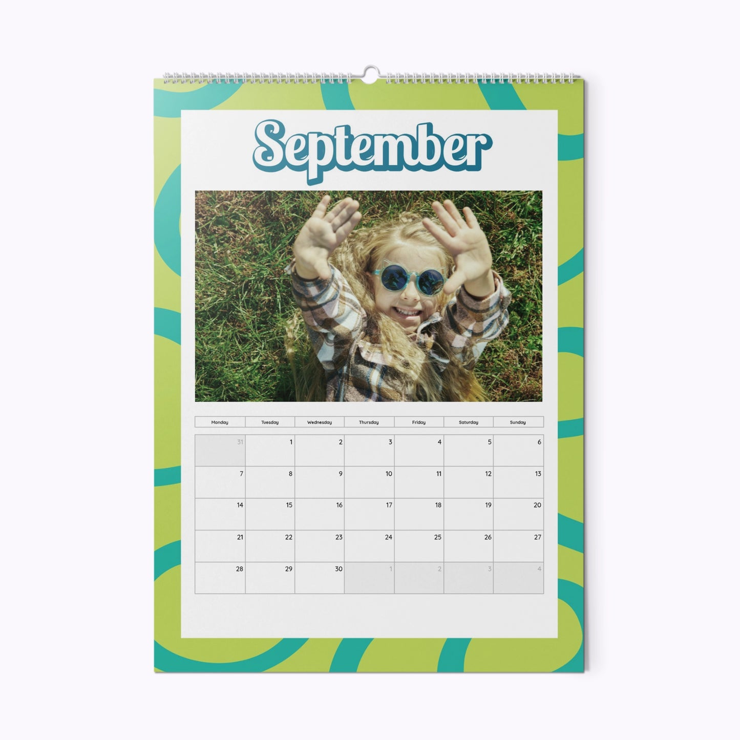 In My Peace & Love Era | Personalised A3 Photo Wall Calendar