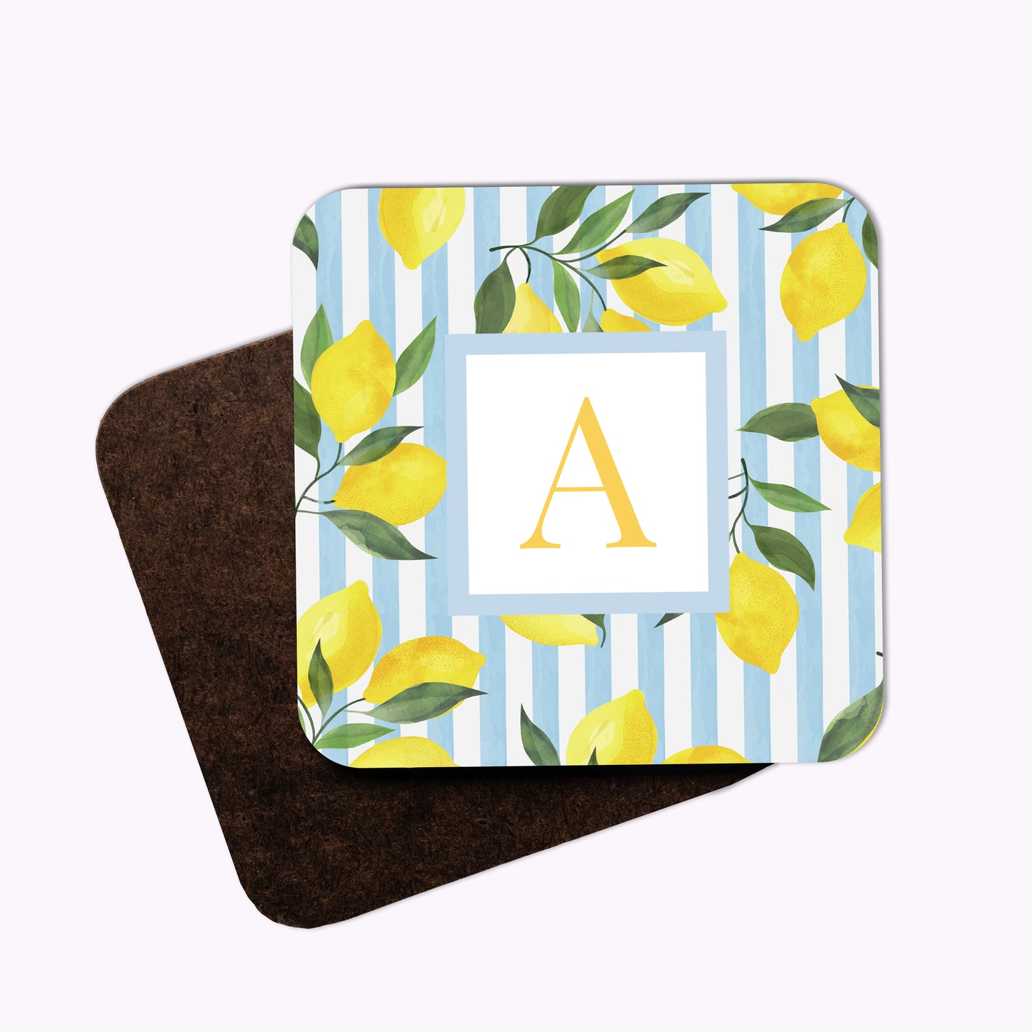 Citrus Bloom | Individual Personalised Wooden Photo Coaster