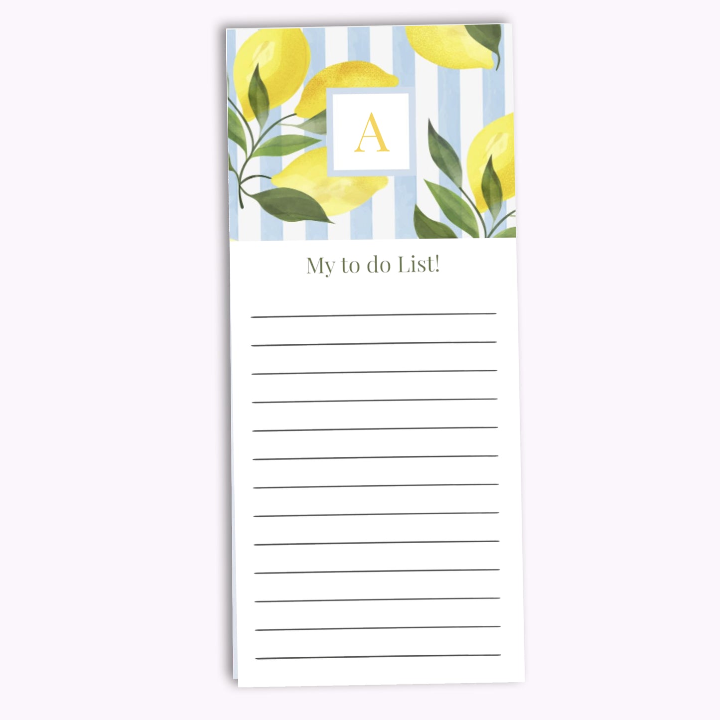Citrus Bloom | Personalised Photo Shopping List Notepad - Tear-Off Pages
