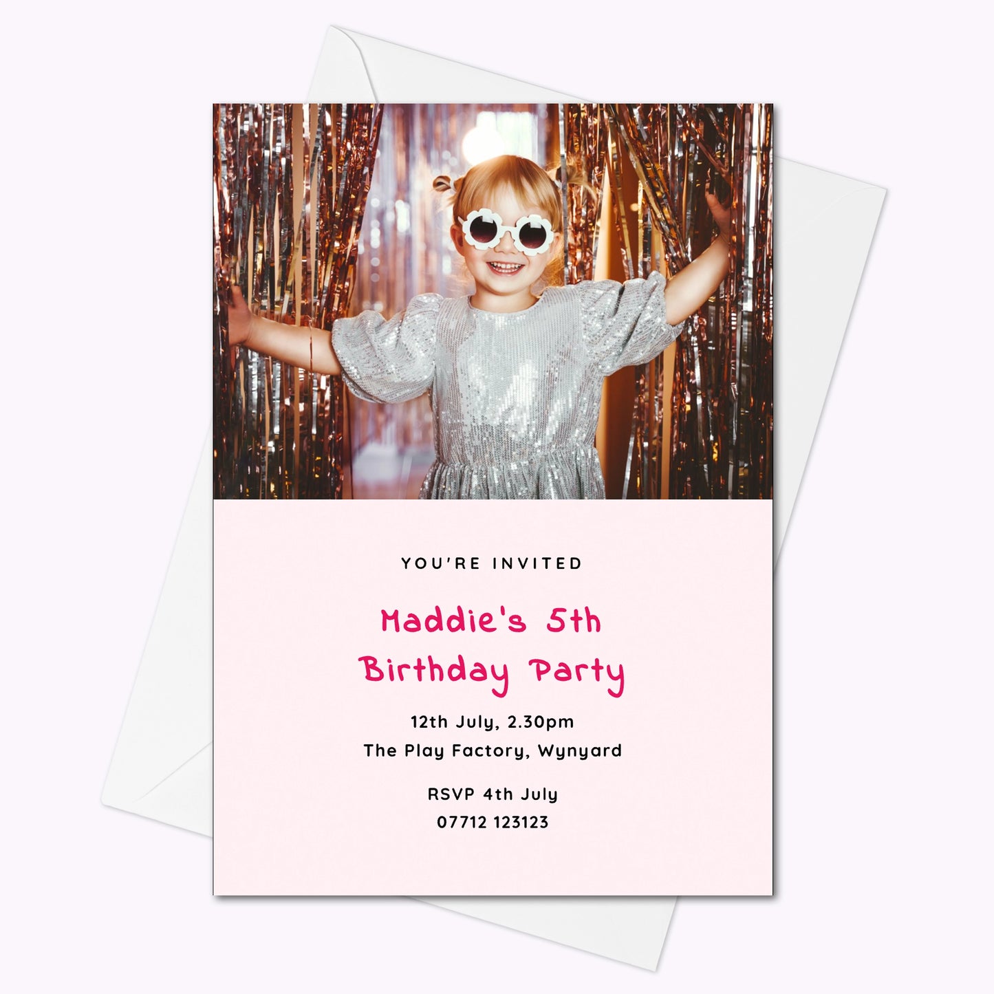 Pack of 10 'Create Your Own' Personalised A6 Invites