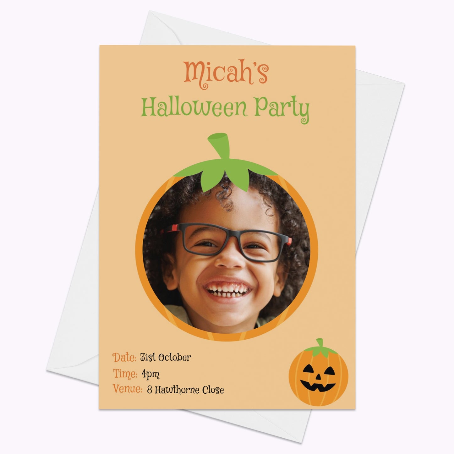 Halloween Monster Party Invites | Pack of 10 Personalised A6 Portrait Party Invitations