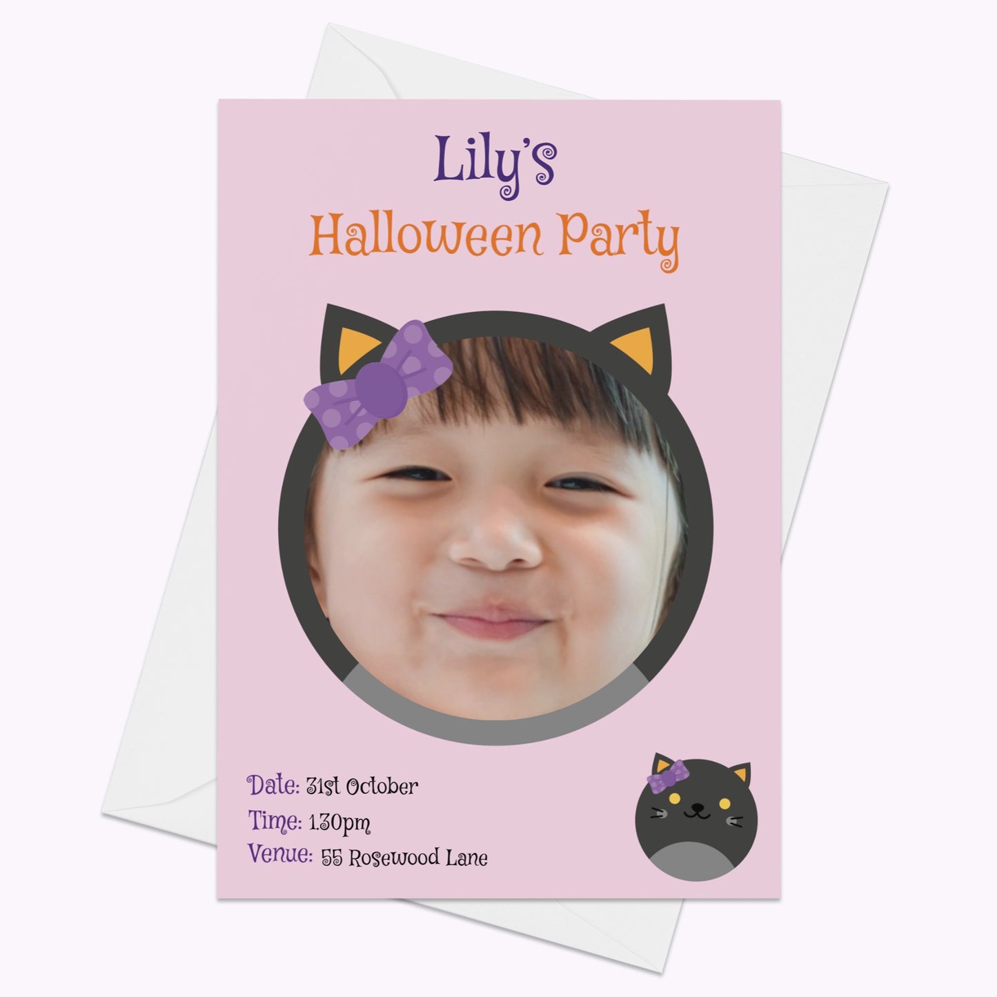 Halloween Monster Party Invites | Pack of 10 Personalised A6 Portrait Party Invitations
