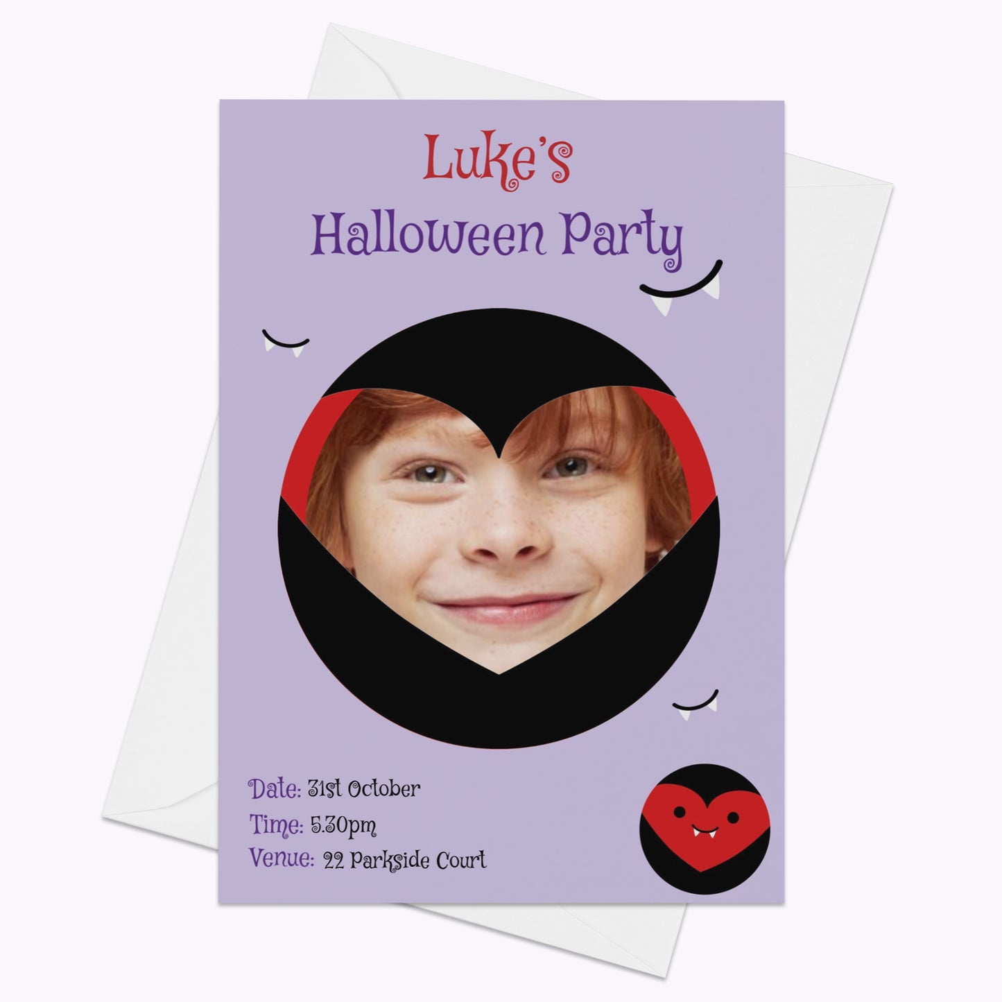 Halloween Monster Party Invites | Pack of 10 Personalised A6 Portrait Party Invitations