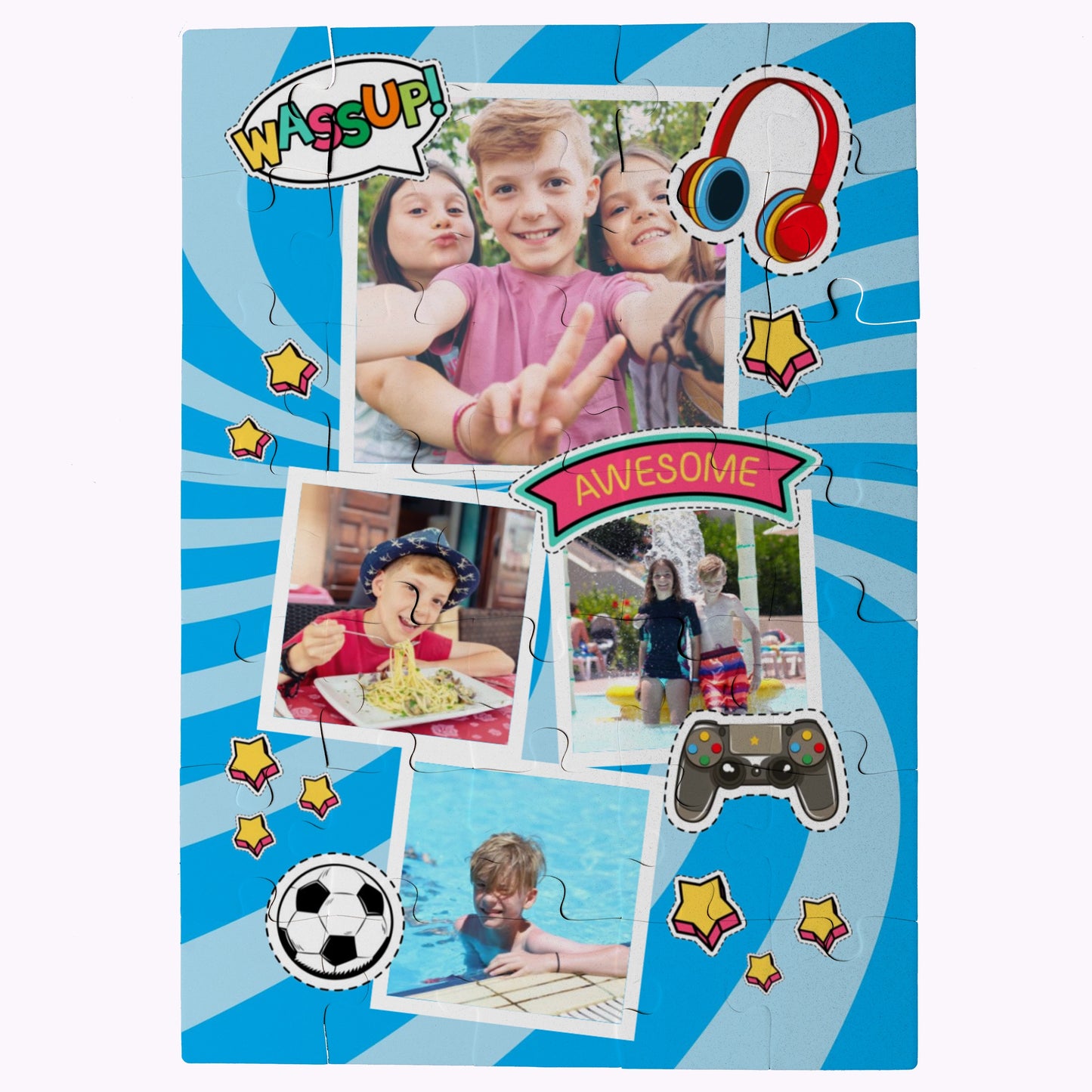 Awesome Memories | Design Your Own Puzzle - 35 Piece Personalised Jigsaw