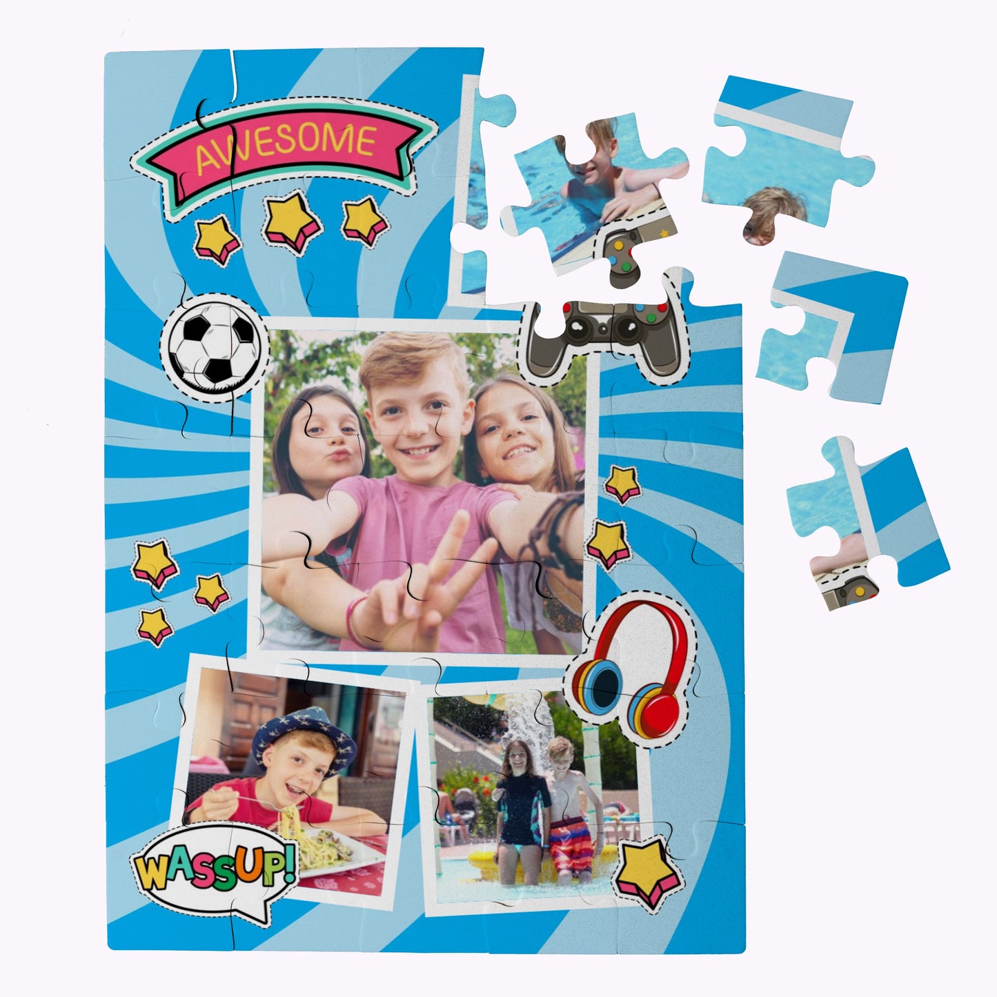 Awesome Memories | Design Your Own Puzzle - 35 Piece Personalised Jigsaw