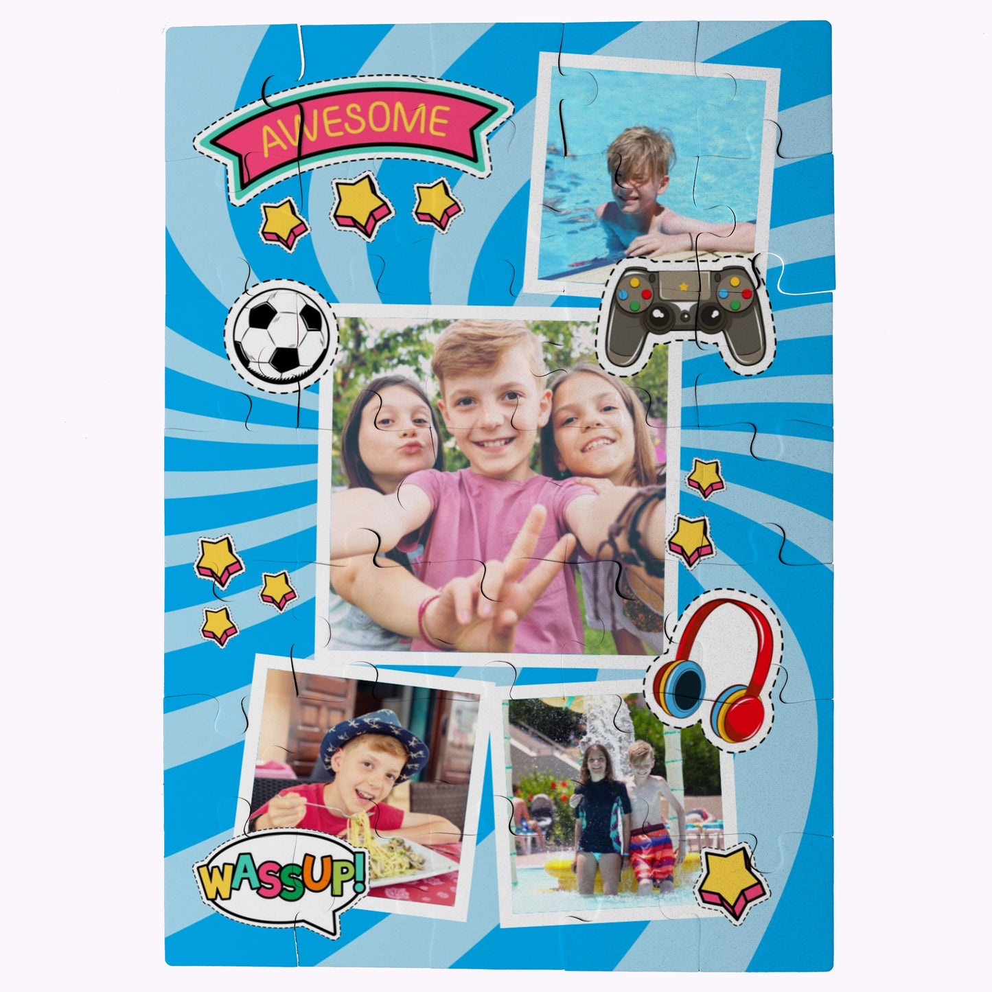 Awesome Memories | Design Your Own Puzzle - 35 Piece Personalised Jigsaw