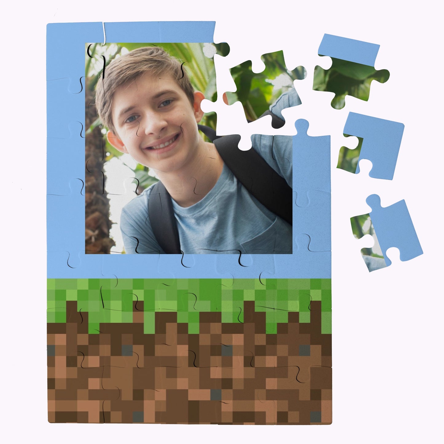 Pixel Block | Design Your Own Puzzle - 35 Piece Personalised Jigsaw