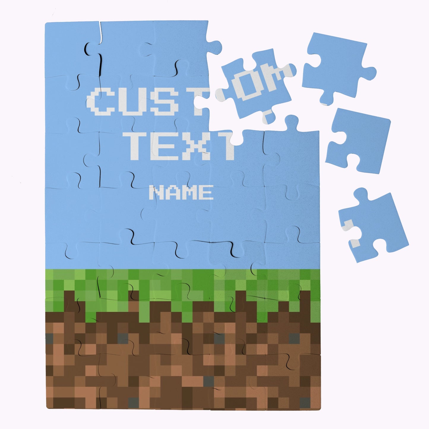 Pixel Block | Design Your Own Puzzle - 35 Piece Personalised Jigsaw