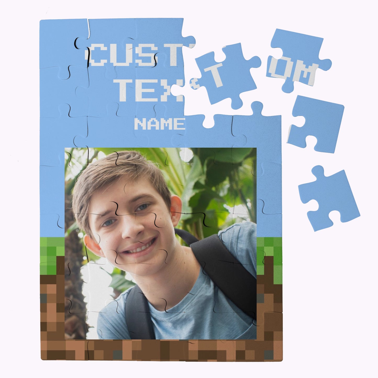 Pixel Block | Design Your Own Puzzle - 35 Piece Personalised Jigsaw