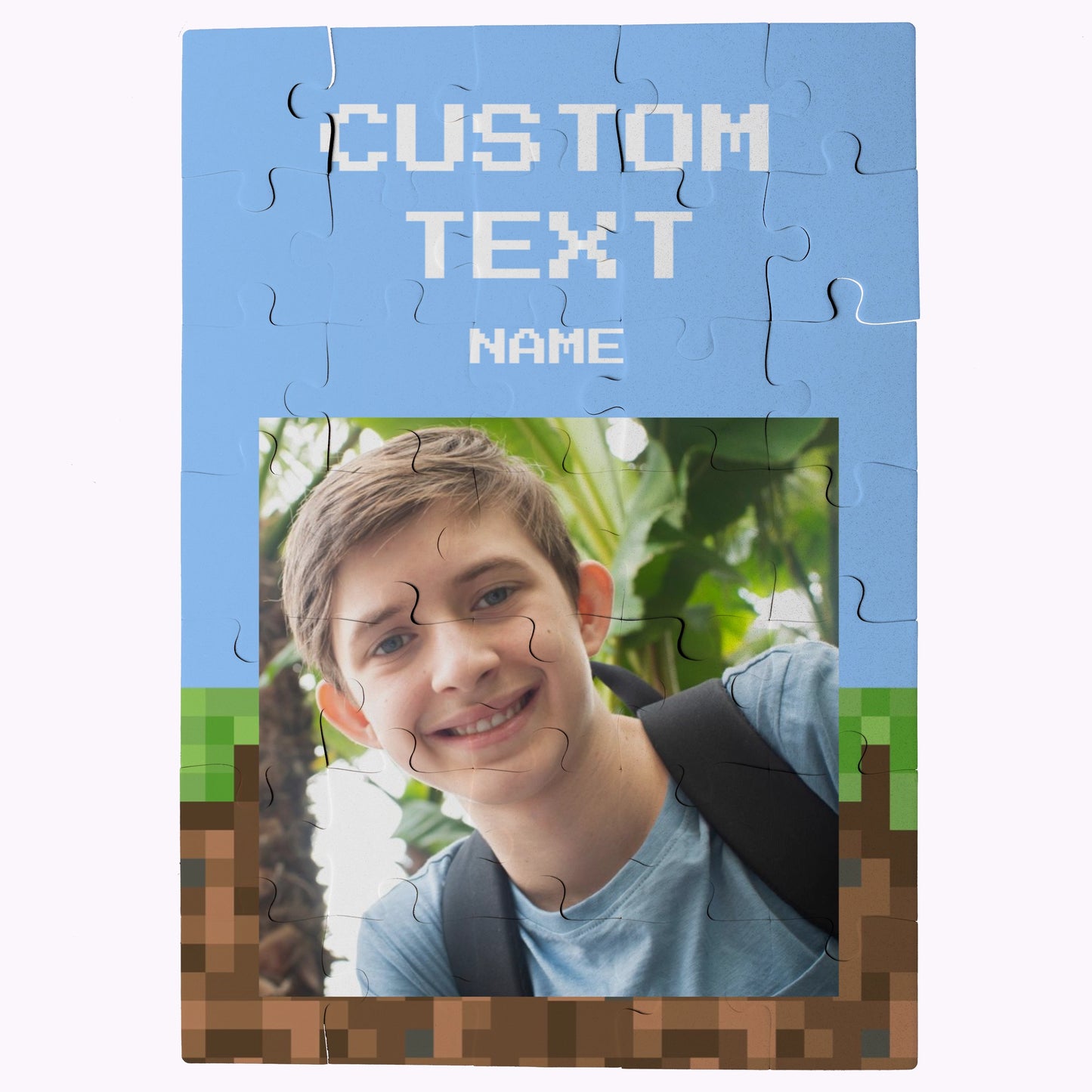 Pixel Block | Design Your Own Puzzle - 35 Piece Personalised Jigsaw