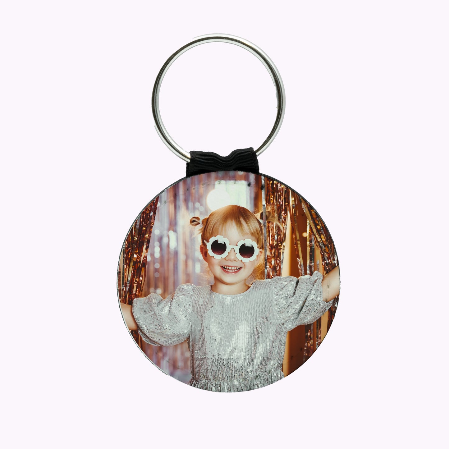 Full Photo Personalised Keyring - Vegan Leather