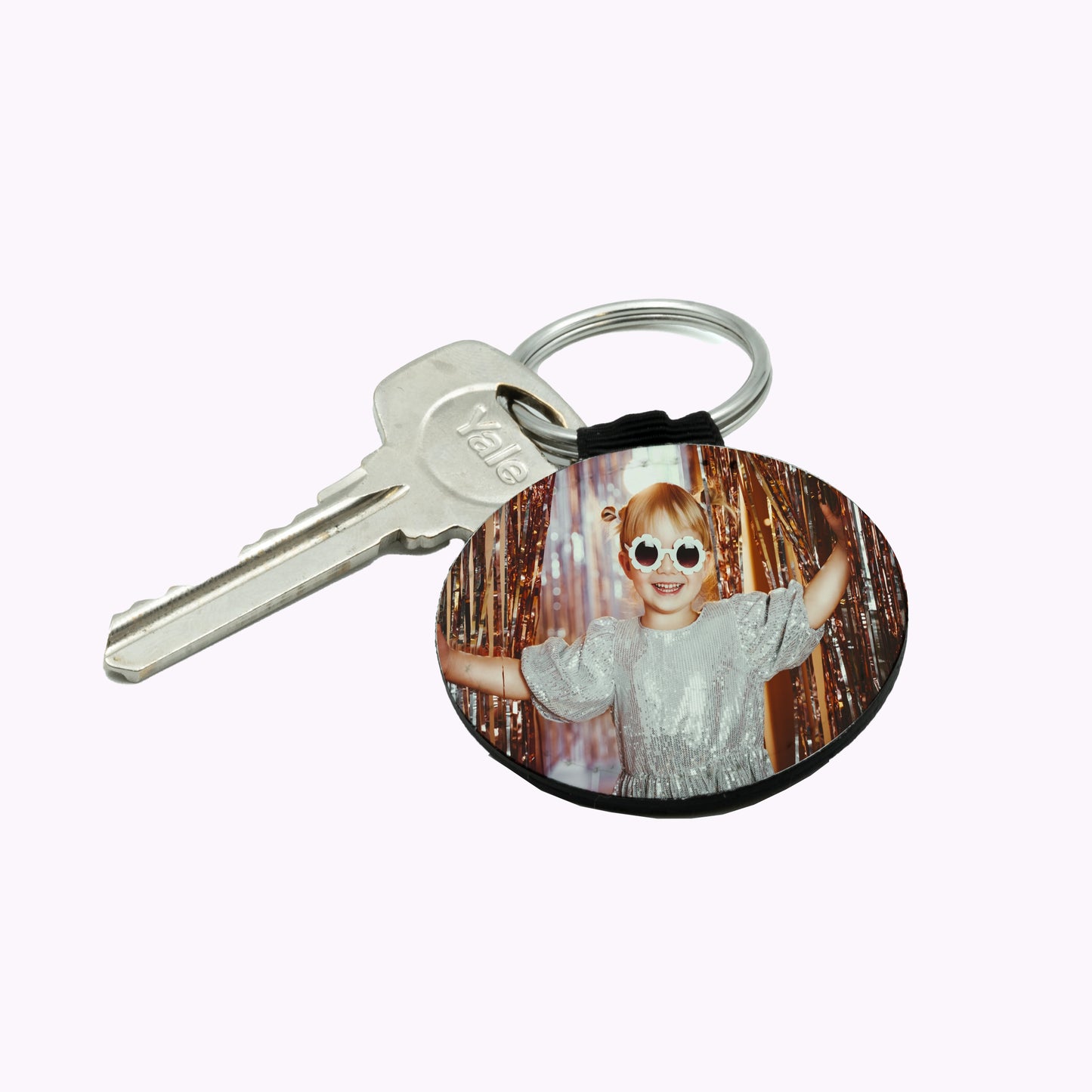 Full Photo Personalised Keyring - Vegan Leather