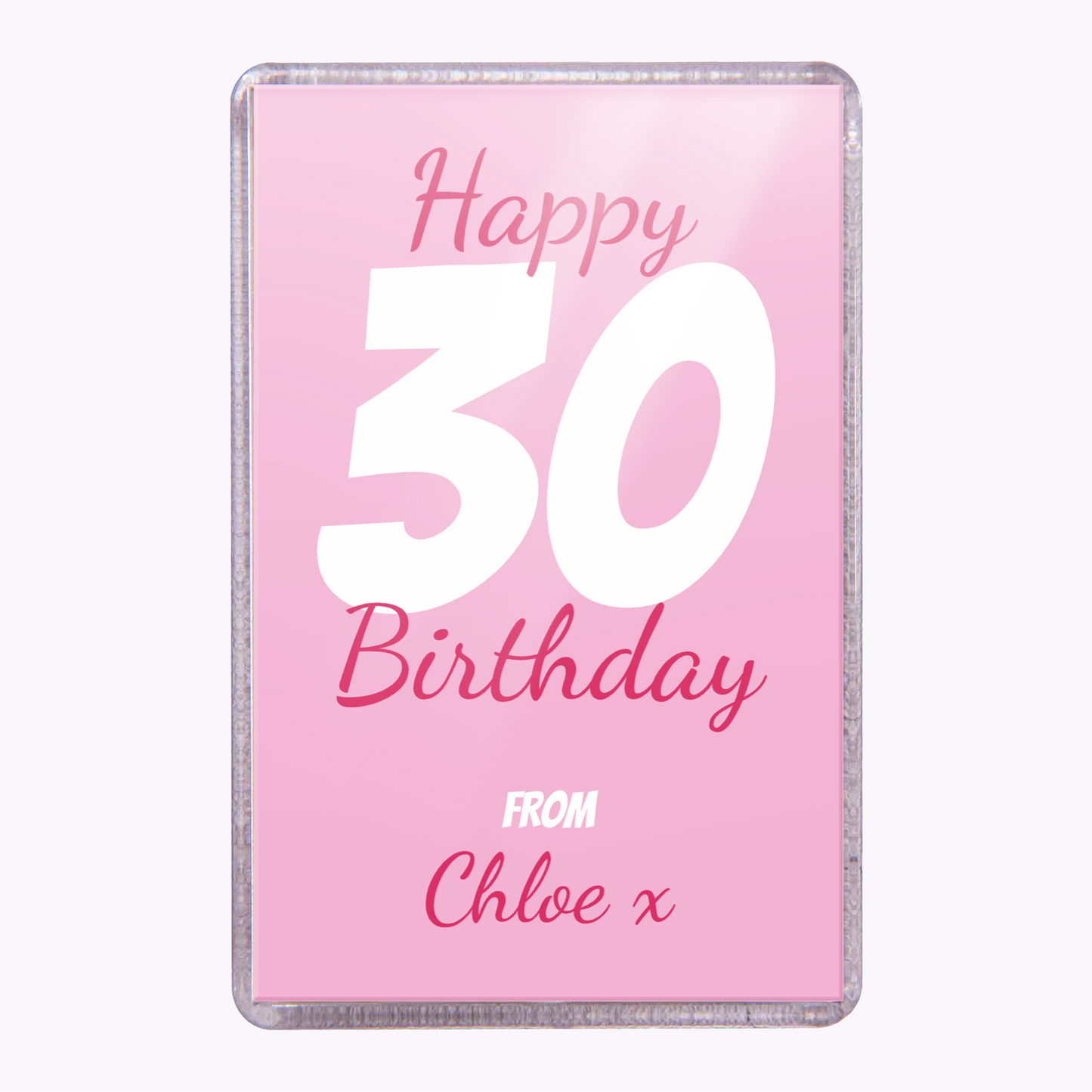 Fabulous Birthday | Personalised Birthday Acrylic Magnet