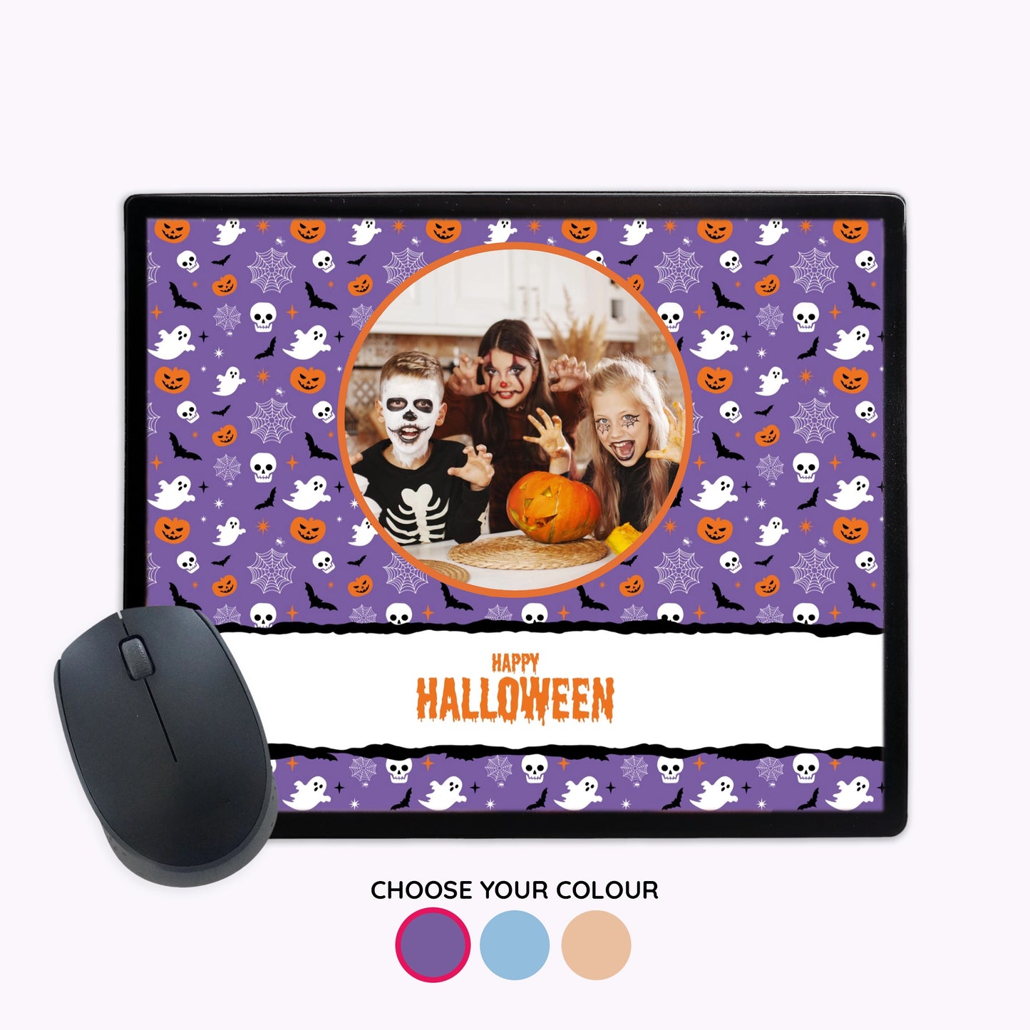 Spooky and Sweet | Personalised Halloween Plastic Mouse Mat