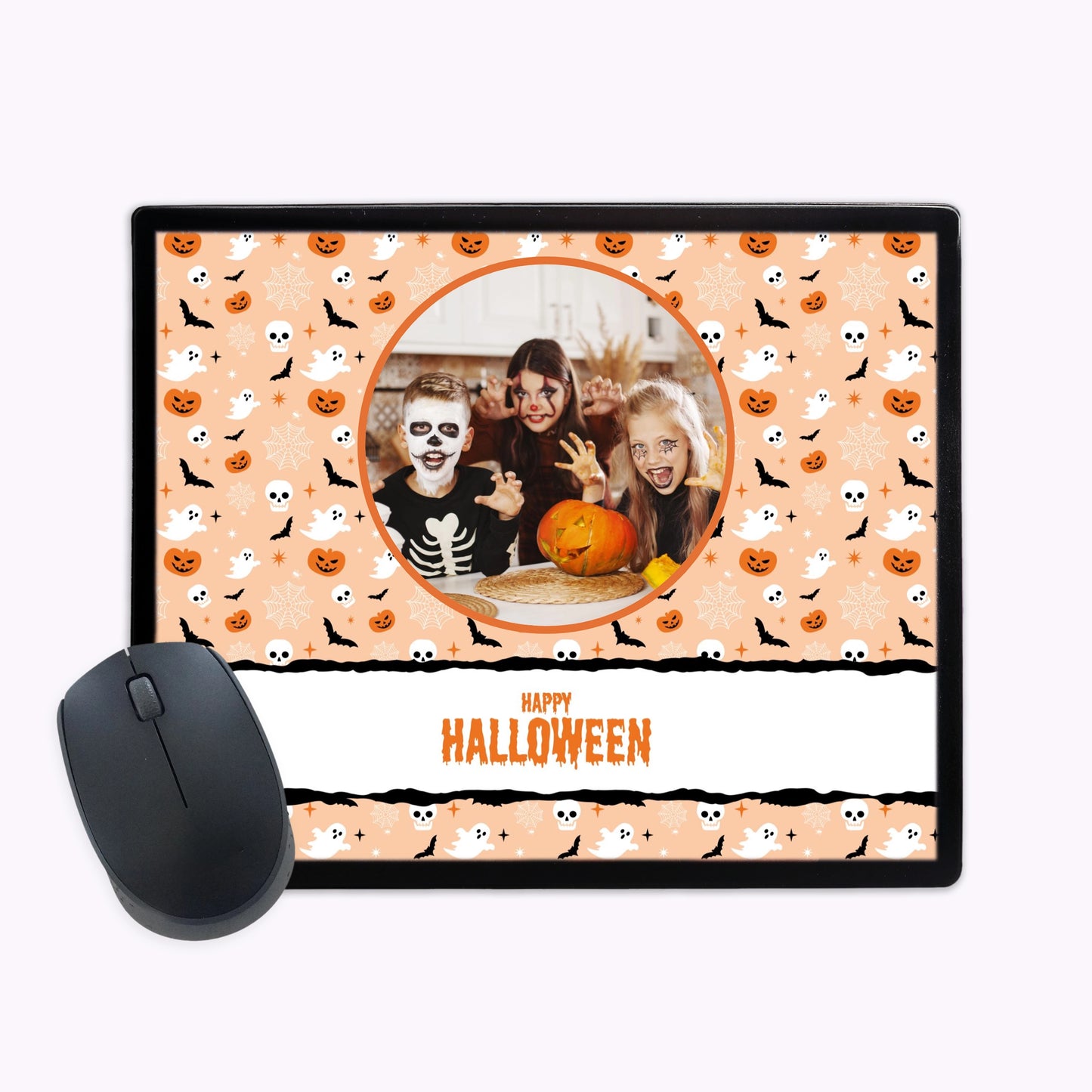 Spooky and Sweet | Personalised Halloween Plastic Mouse Mat