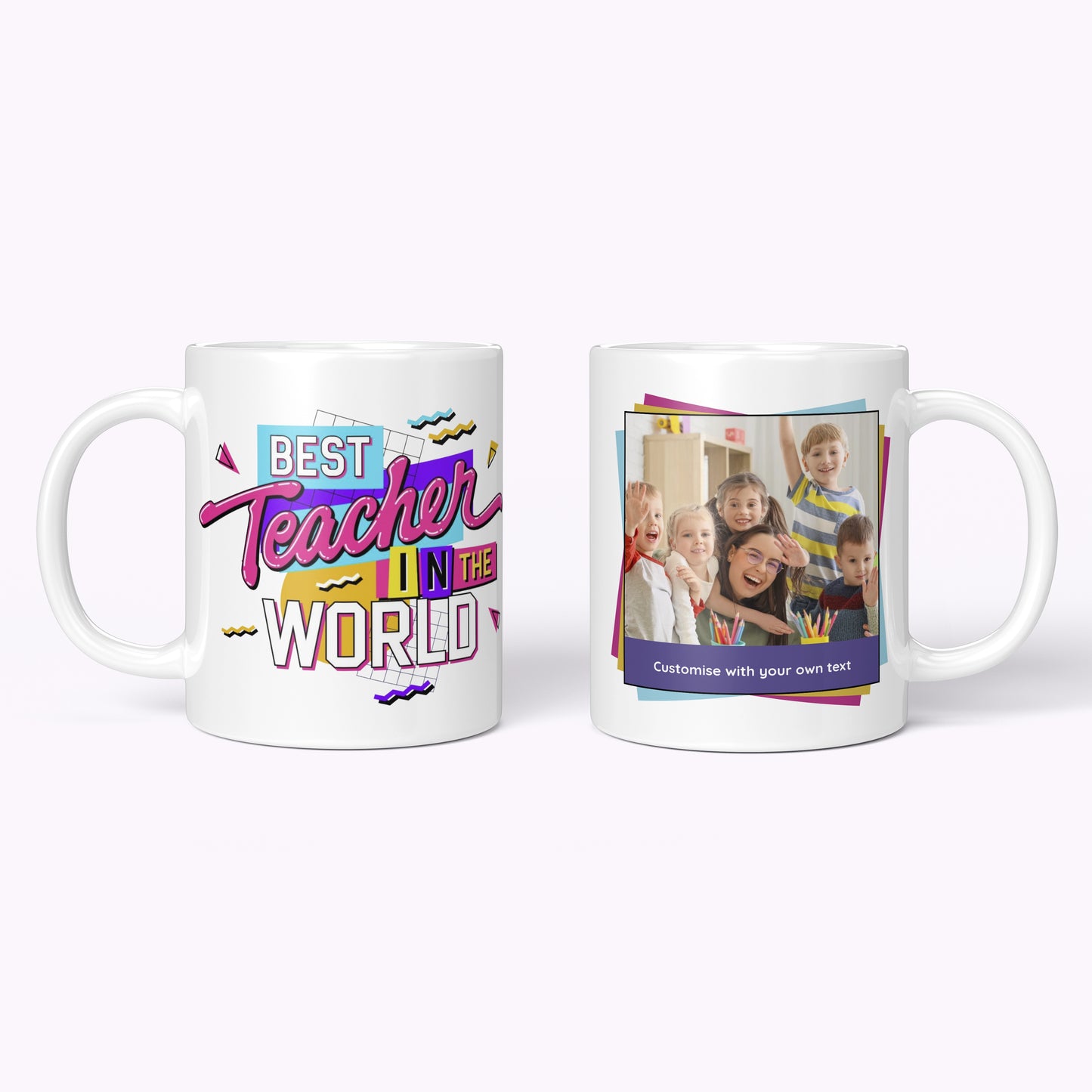 World's Best Teacher Retro Pop | 11oz Classic White Mug