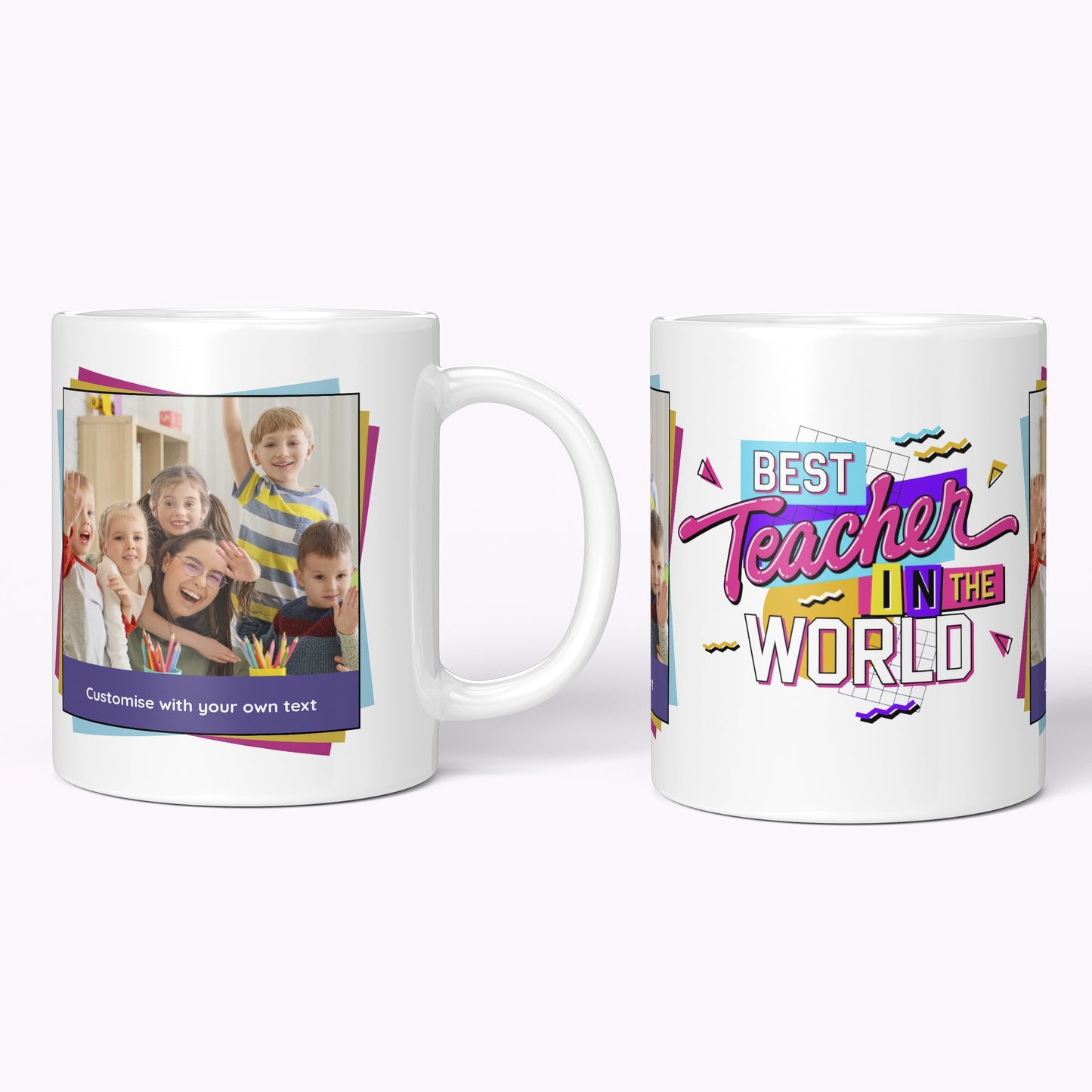 World's Best Teacher Retro Pop | 11oz Classic White Mug