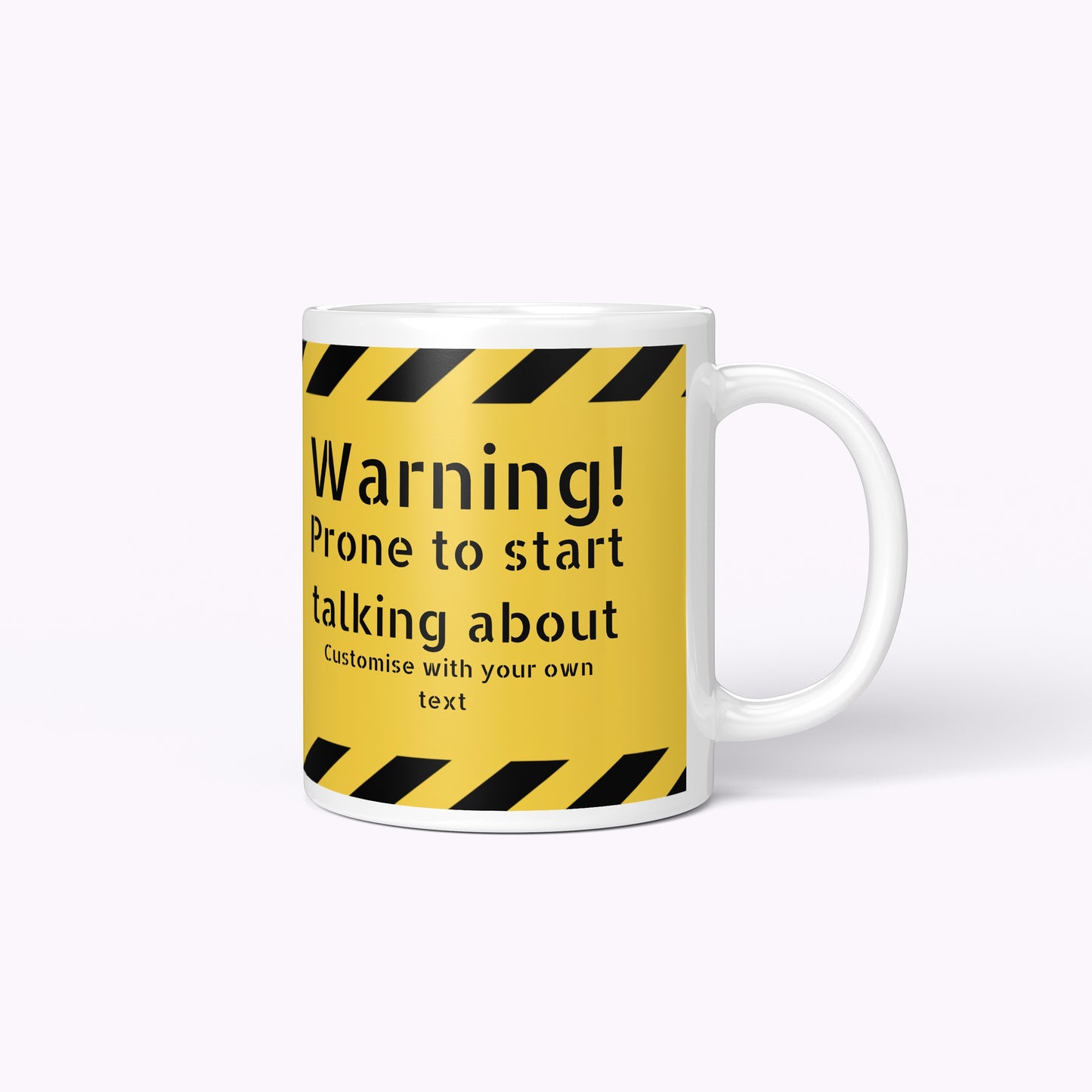 Warning! 'Prone To Start Talking About' | 11oz Classic White Mug
