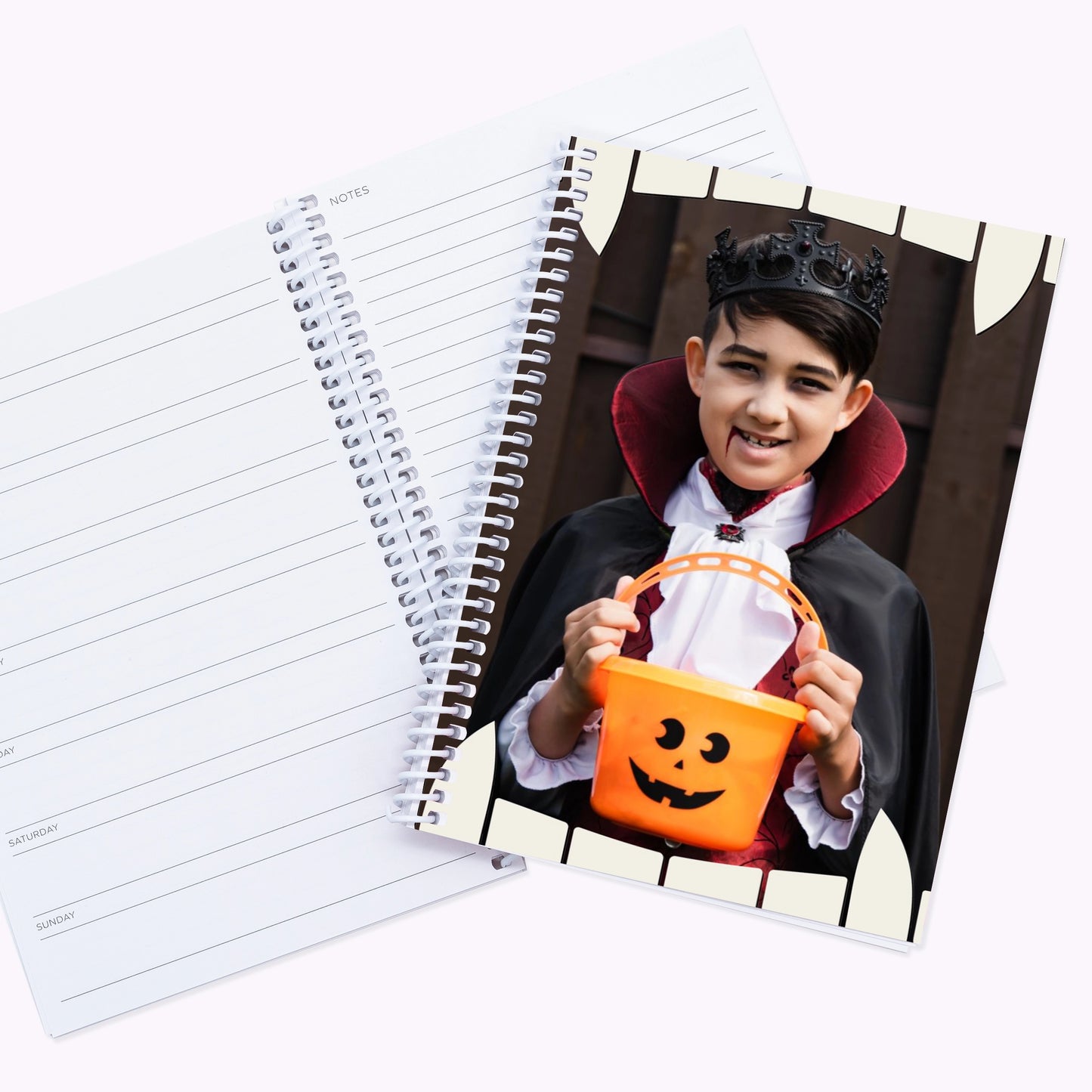 Spooky Frame | Personalised A5 Halloween Organiser Notebook