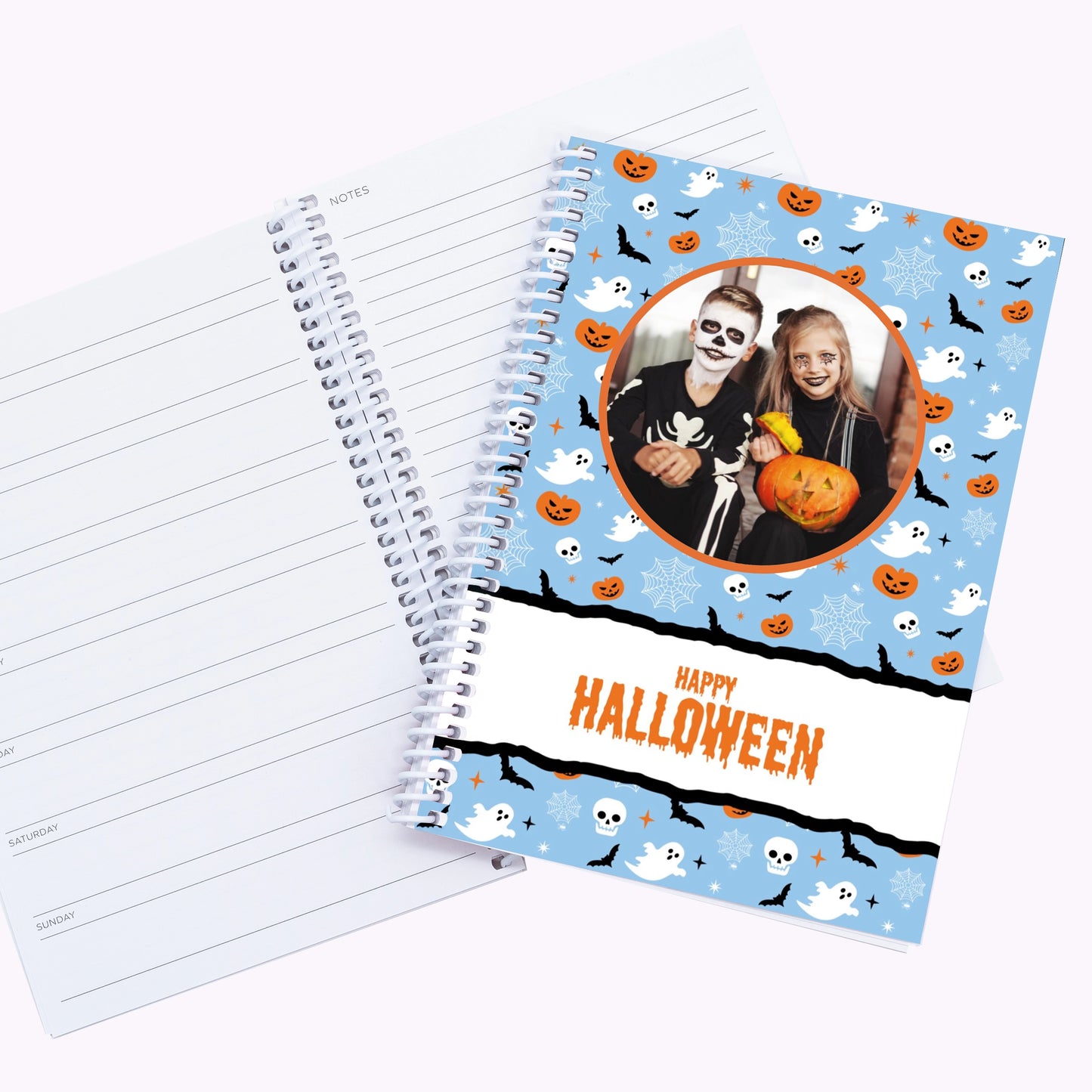 Spooky and Sweet | Personalised A5 Halloween Organiser Notebook
