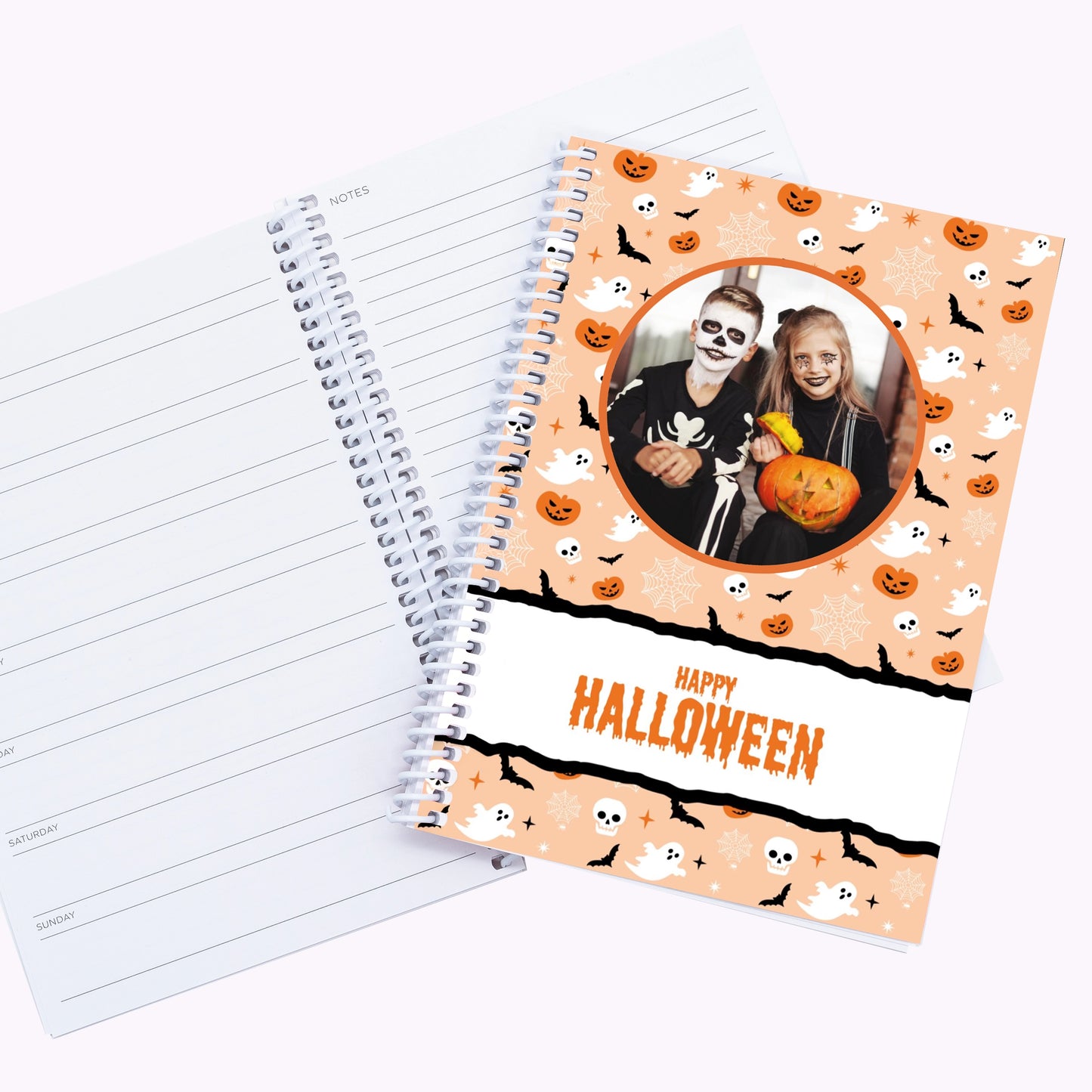 Spooky and Sweet | Personalised A5 Halloween Organiser Notebook