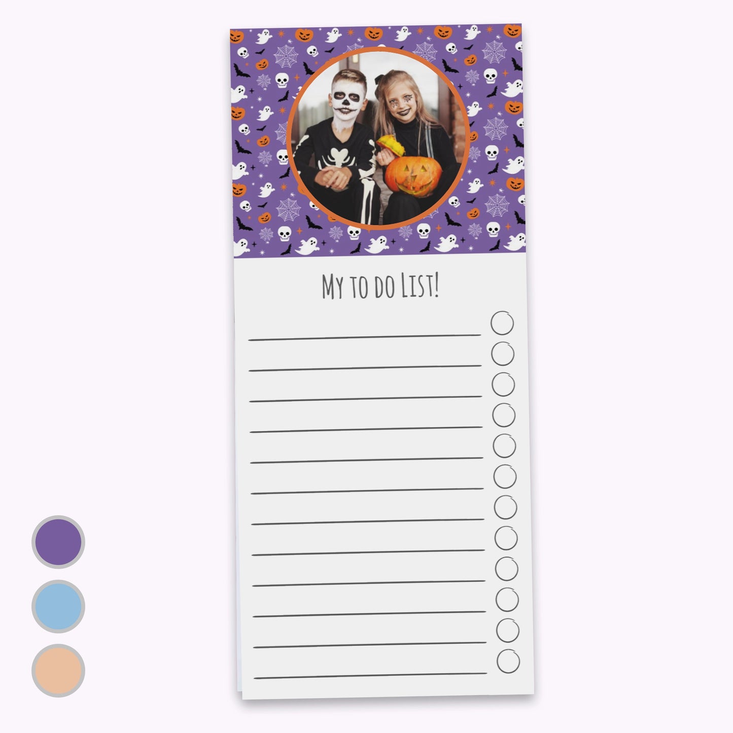 Spooky and Sweet | Personalised Halloween Shopping List Notepad
