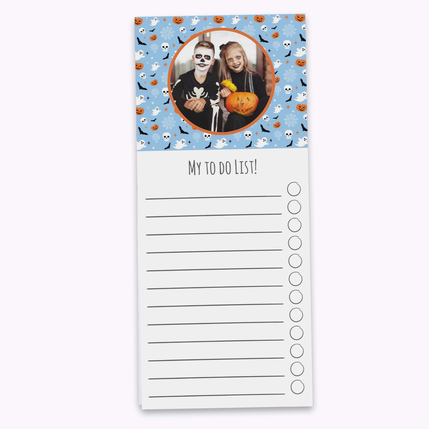 Spooky and Sweet | Personalised Halloween Shopping List Notepad