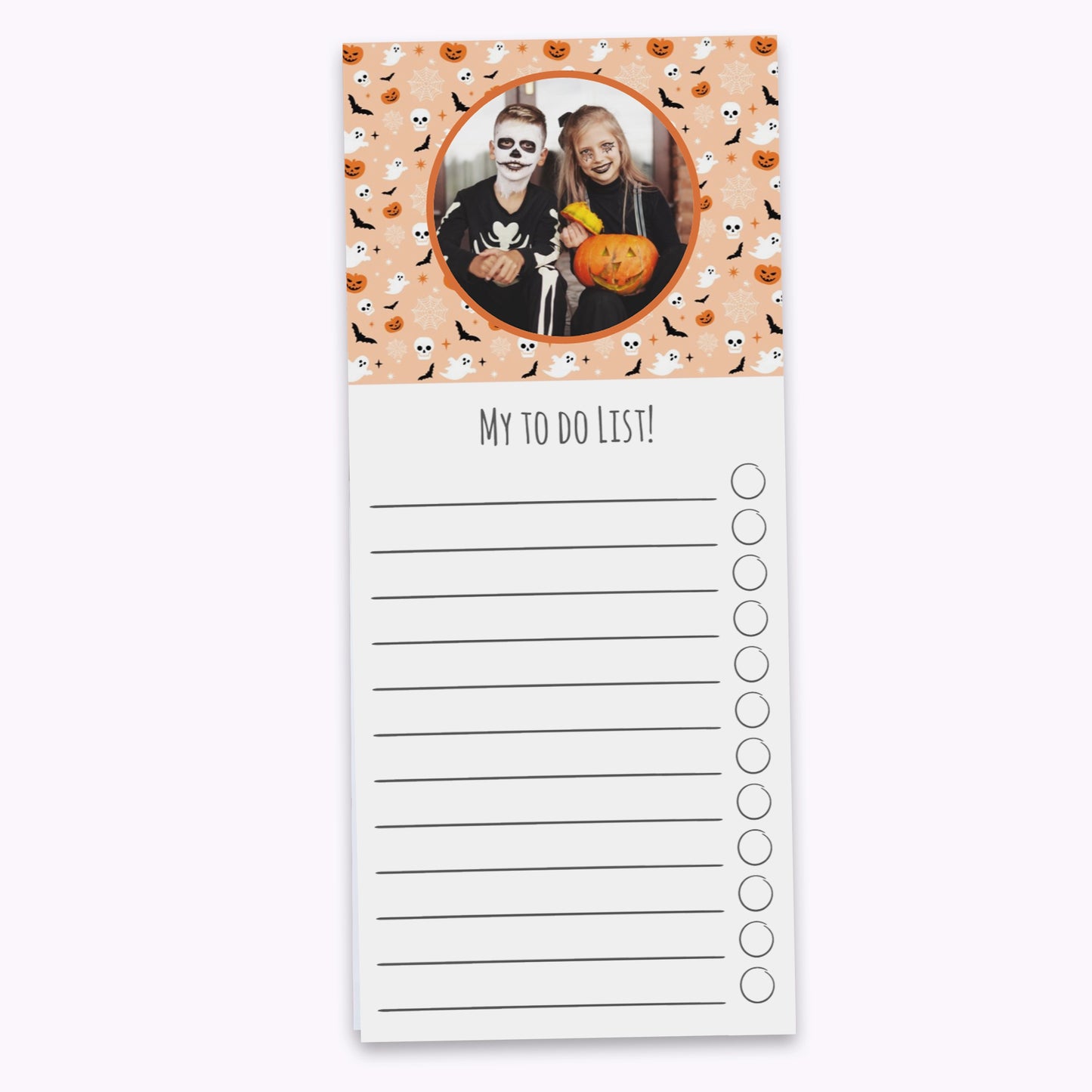 Spooky and Sweet | Personalised Halloween Shopping List Notepad