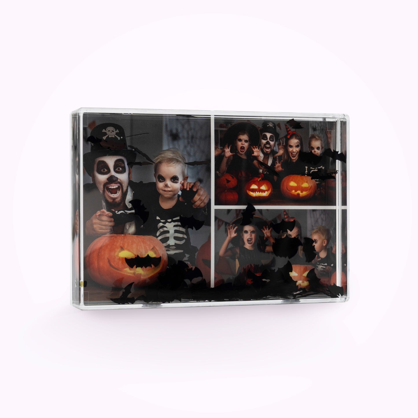 Acrylic Halloween Bat Shaker Photo Block