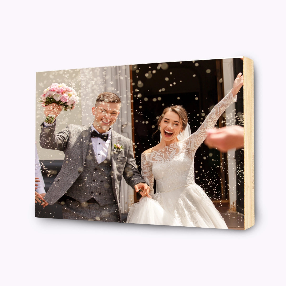 Bamboo Personalised Photo Block