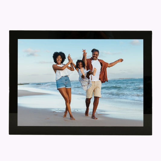 8" x 12" Personalised 'Upload Your Photo' Printed Glass Wall Art / Desk Art