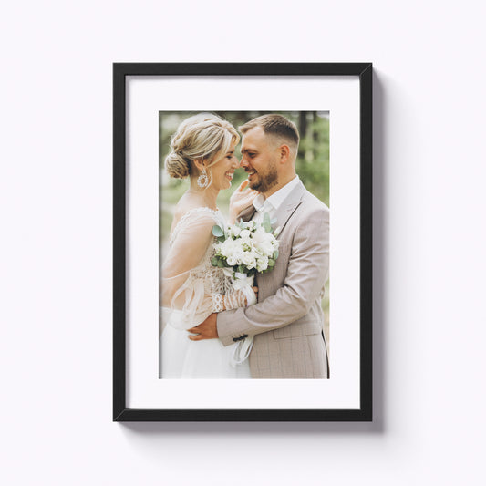12" x 16" Personalised 'Upload Your Photo' Framed Print with Mount