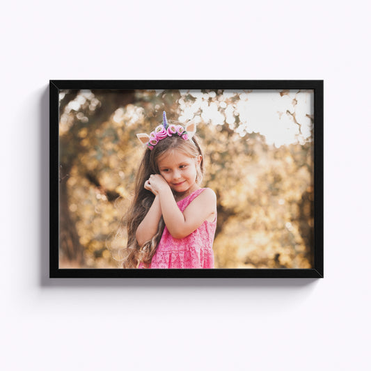 11" x 14" Easy Stick 'Upload Your Photo' Framed Photo Tiles - Black Frame
