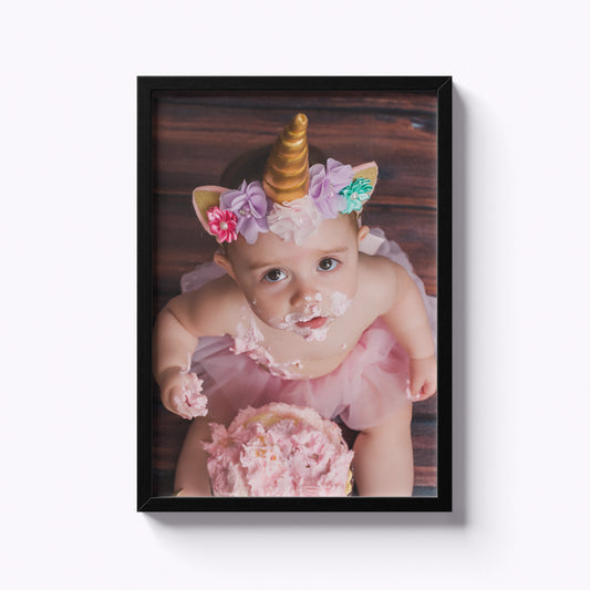11" x 14" Easy Stick 'Upload Your Photo' Framed Photo Tiles - Black Frame