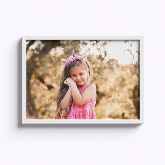 11" x 14" Easy Stick 'Upload Your Photo' Framed Photo Tiles - White Frame