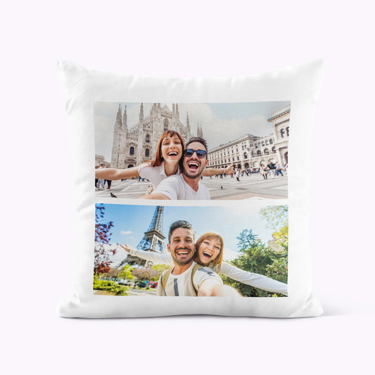 2 Photo Personalised Cushion